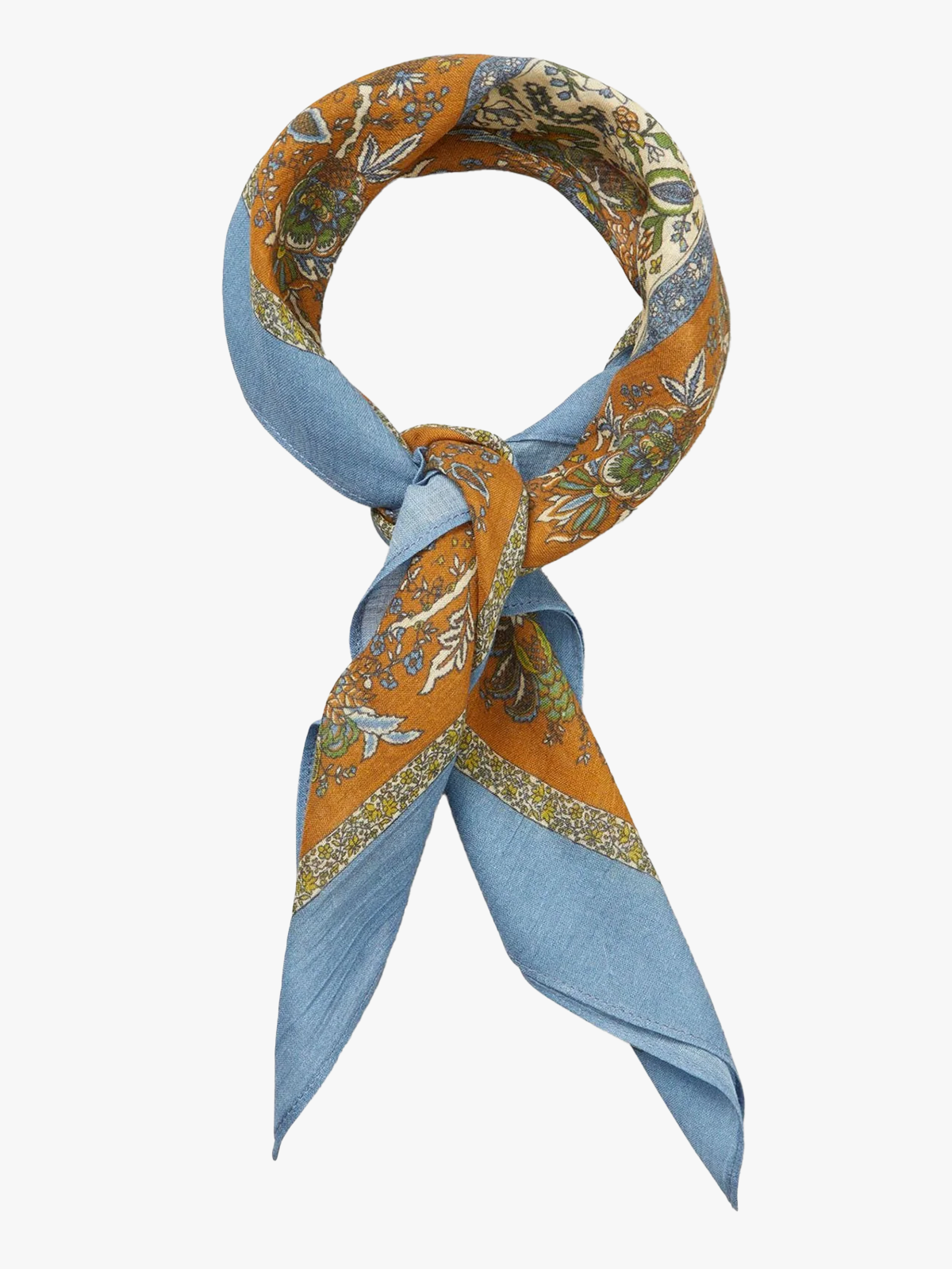 Becksöndergaard Tapisflora Cotta Scarf Windward Blue
