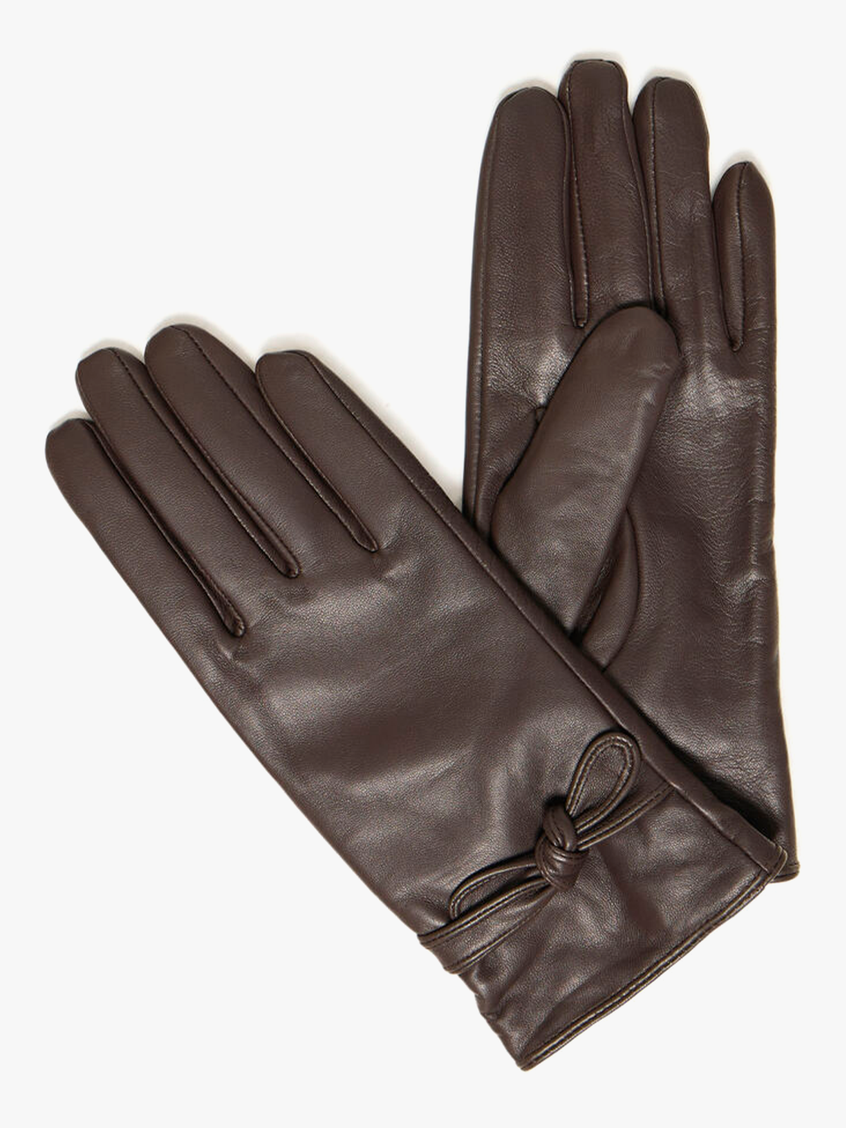 B.YOUNG Vante Bow Gloves Java - Brown