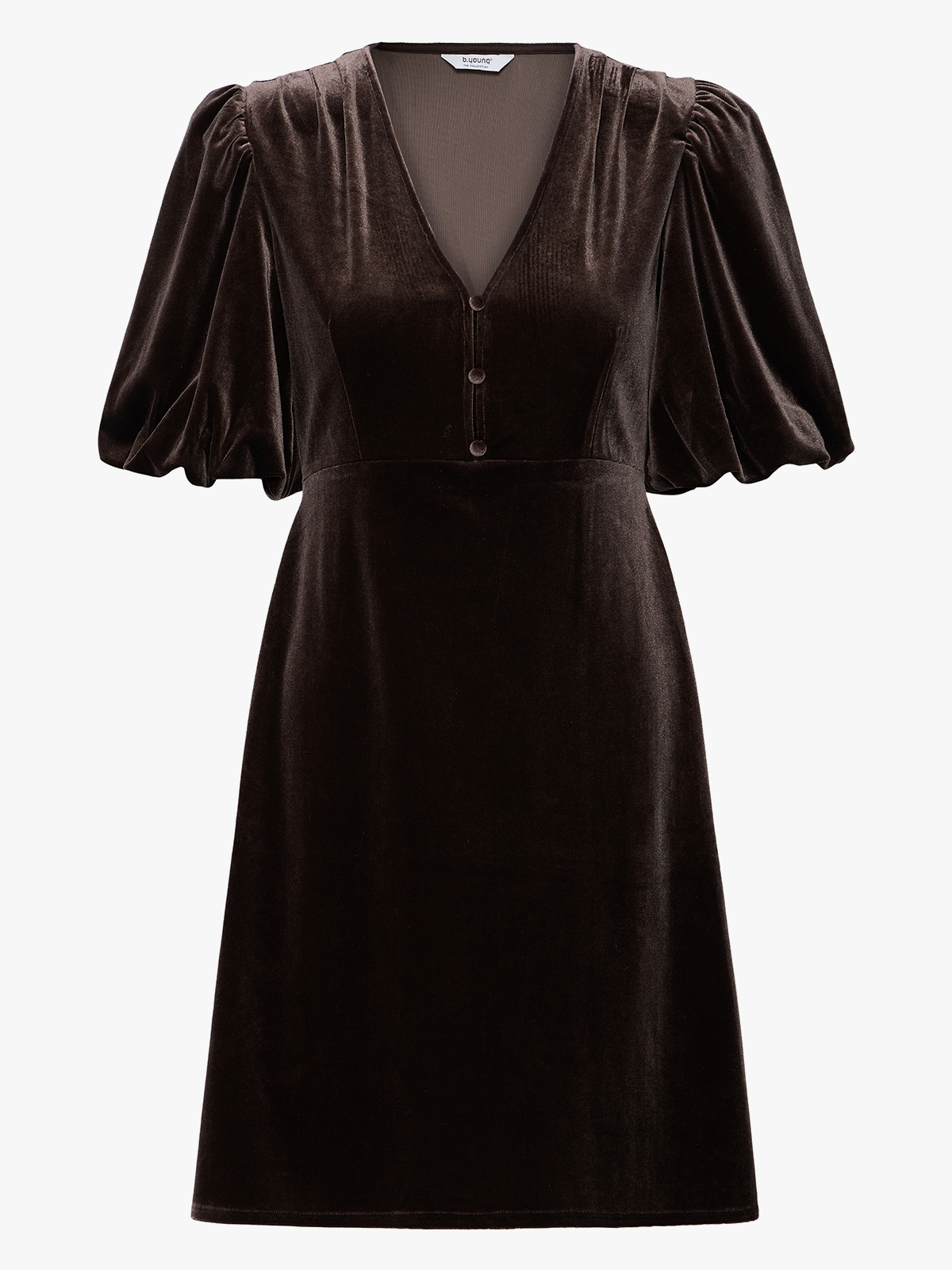 B.YOUNG Perlina Balloon Sleeve Dress Java