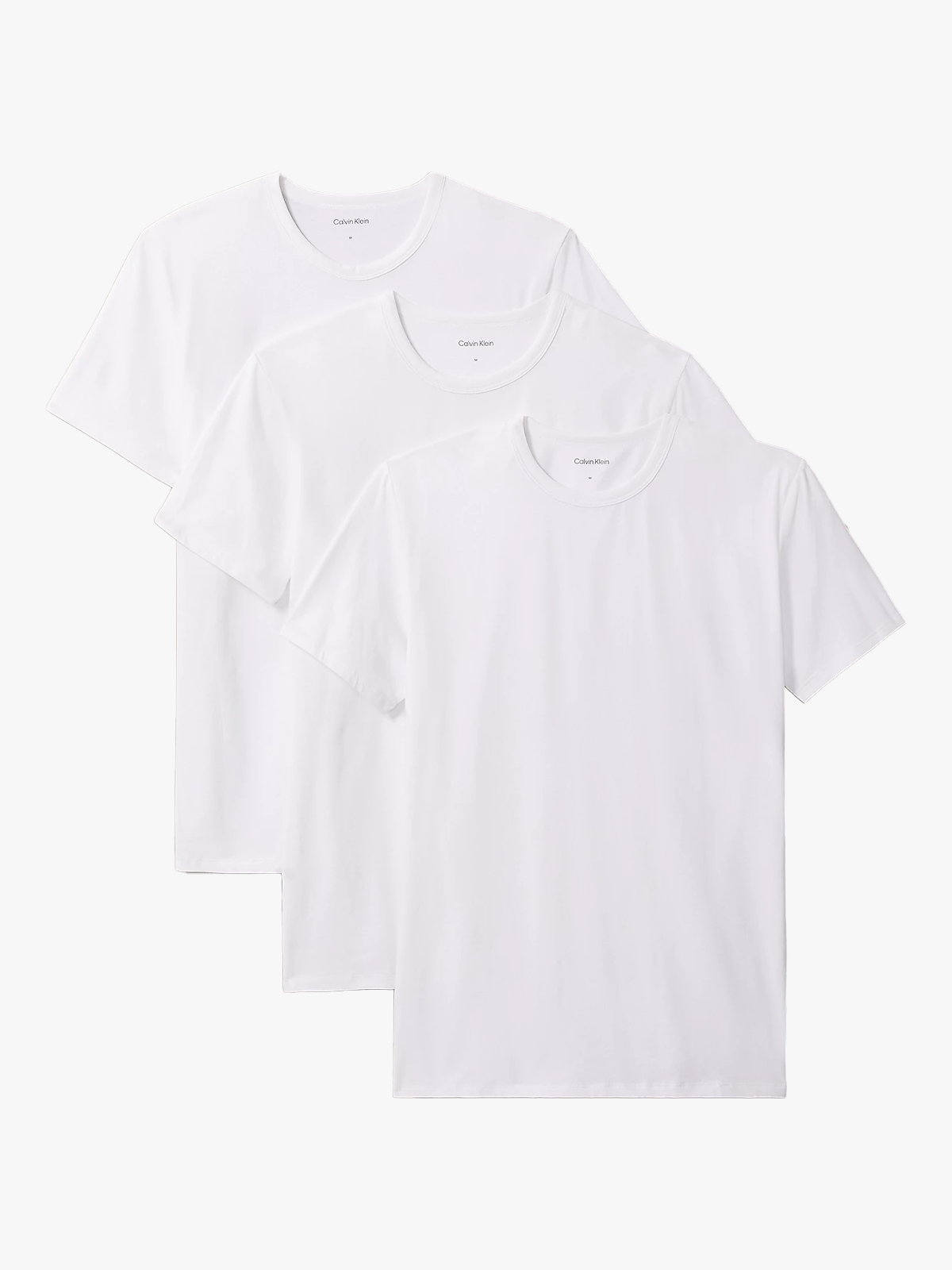 Calvin Klein Short Sleeve Crew Neck 3 pack White/White/White