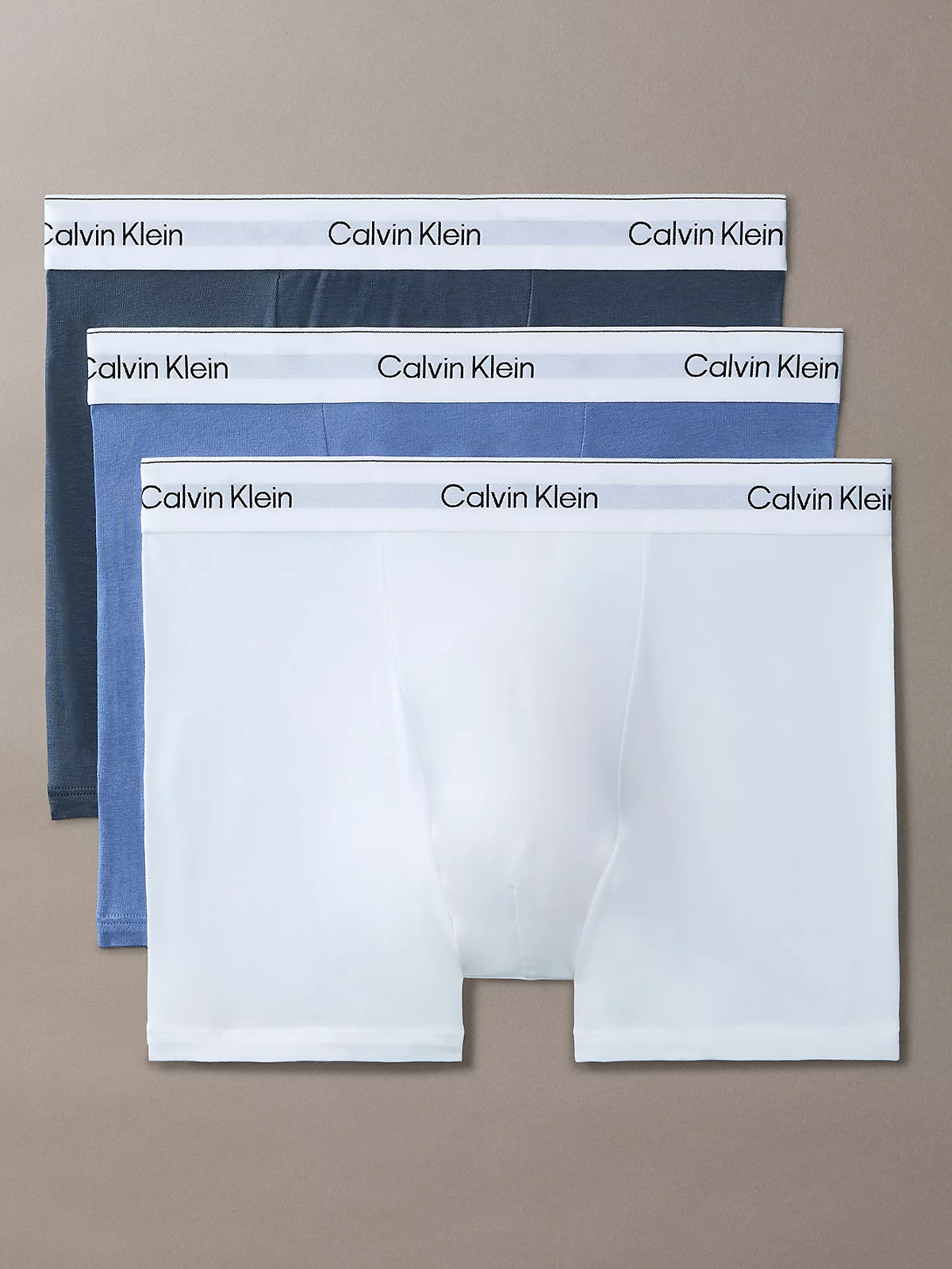 Calvin Klein Relaxed Fit Trunk 3 pack White / Blue Tulip / Turbulence