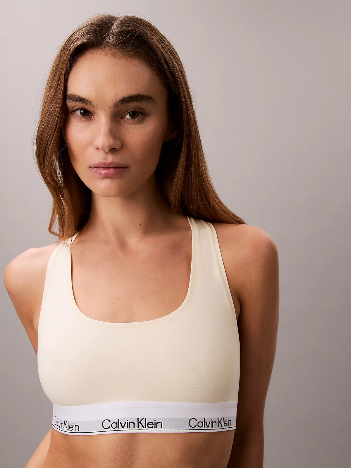 Calvin Klein Unlined Bralette Pear Sorbet