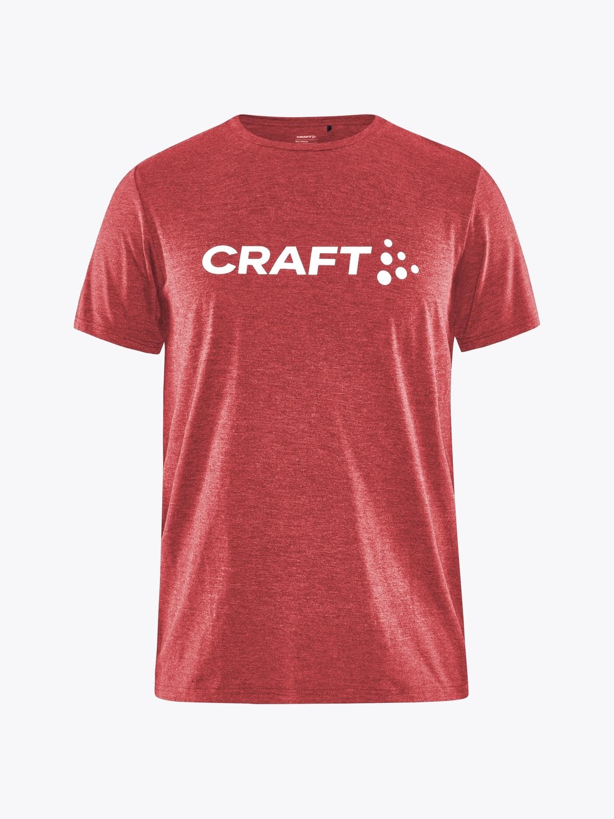 Craft Community Logo Short Sleeve Tee Junior Bright Red Melange