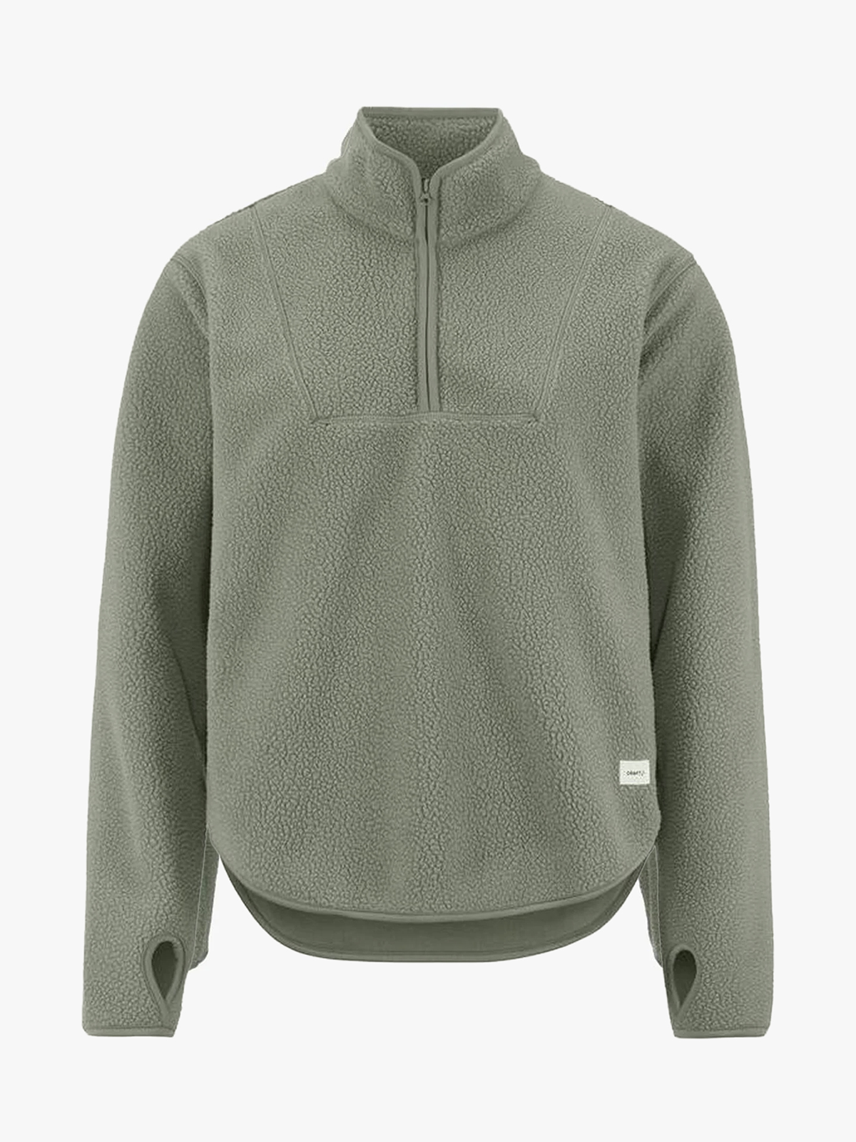 Craft Join Pile Fleece Half Zip Leaf