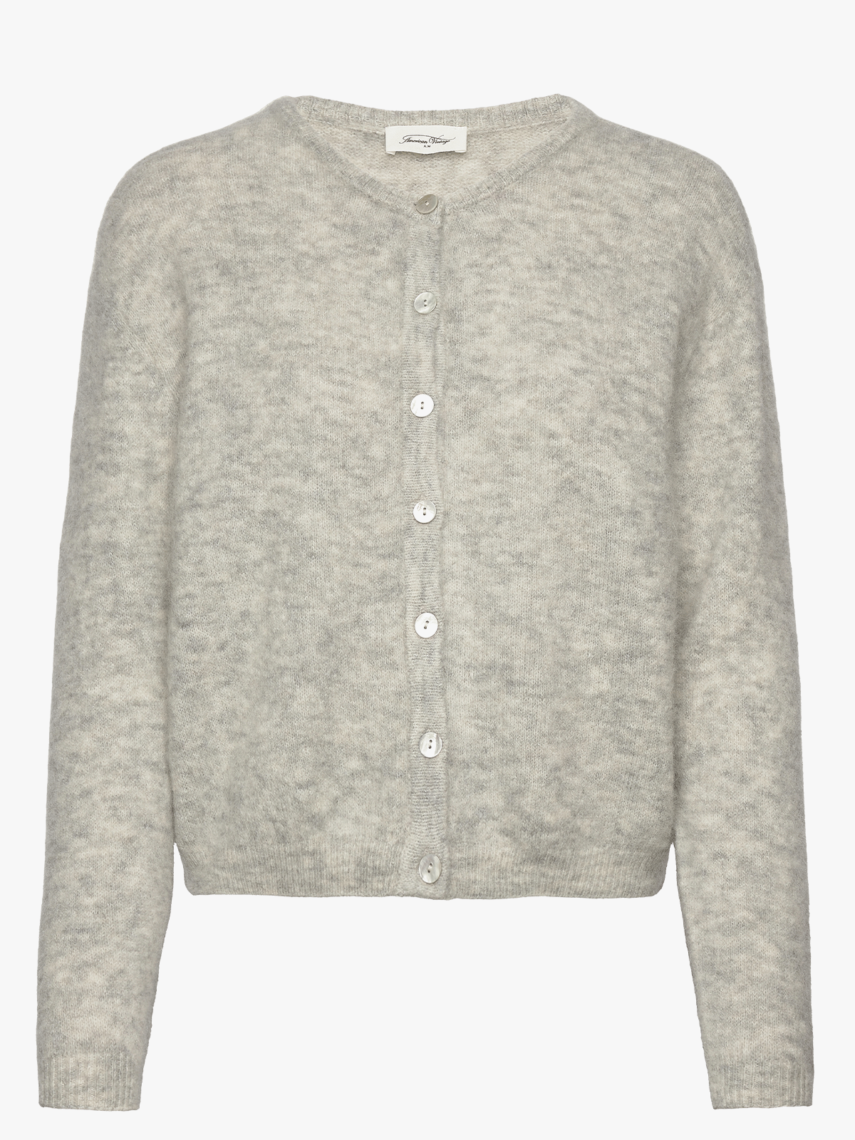 American Vintage Vitow Cardigan Gris Clair Chine