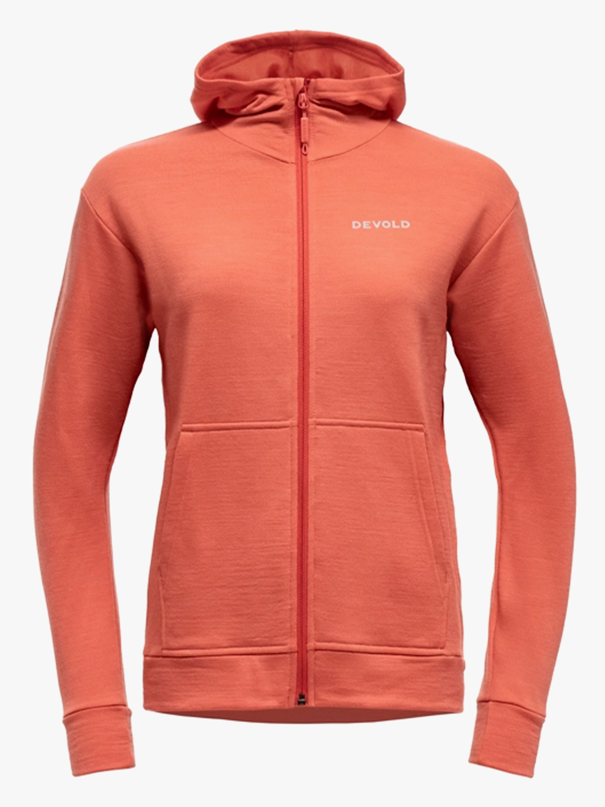 Devold Everyday Zip Hoodie Woman Coral