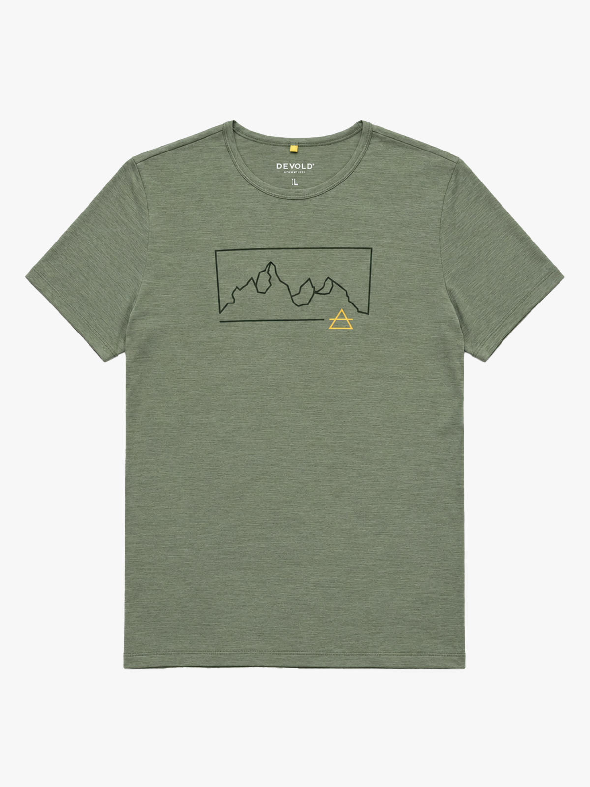 Devold Active Outline Tee Man Grønn