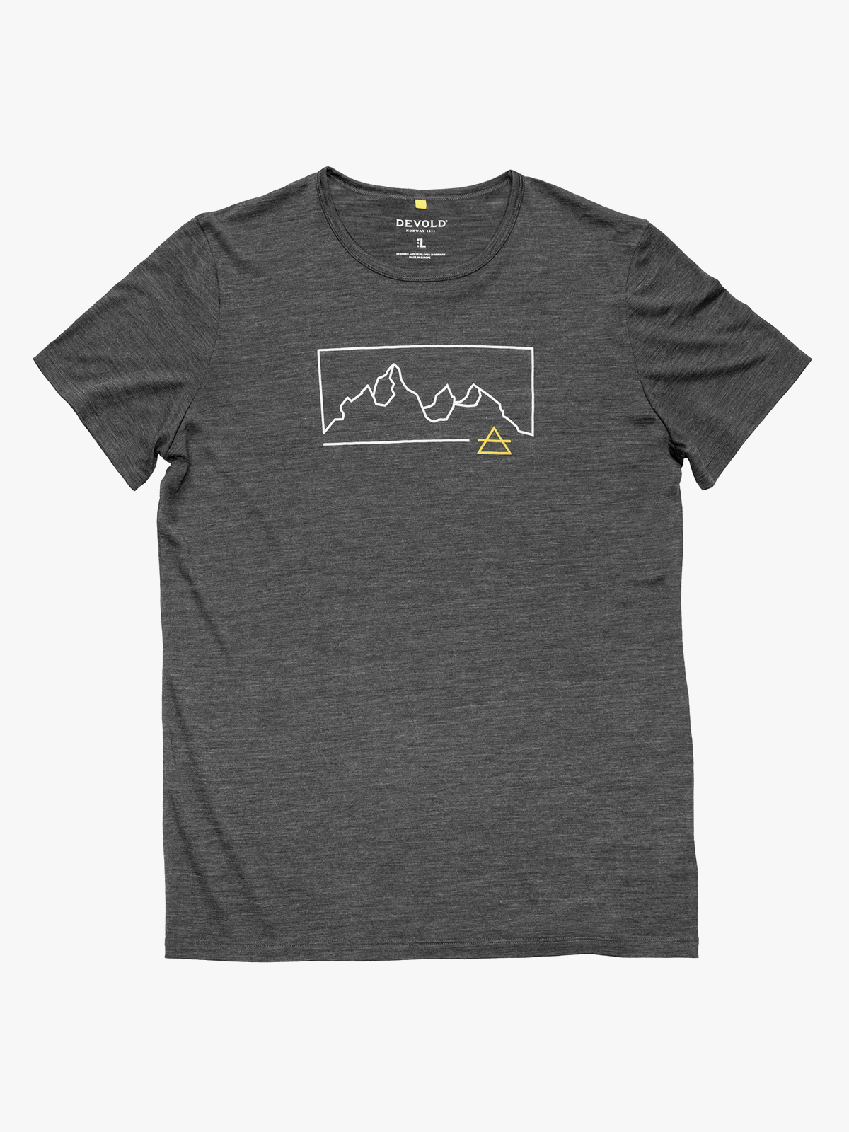 Devold Active Outline Tee Man Grå