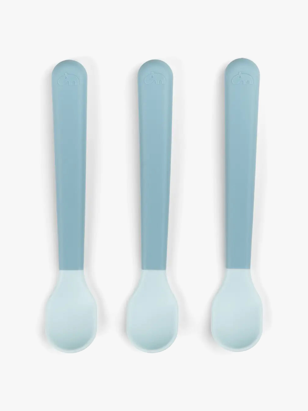 Done by Deer Foodie easy-grip baby spoon 3-pack Blue