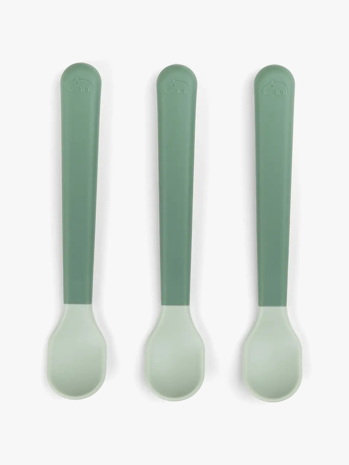 Done by Deer Foodie easy-grip baby spoon 3-pack Green