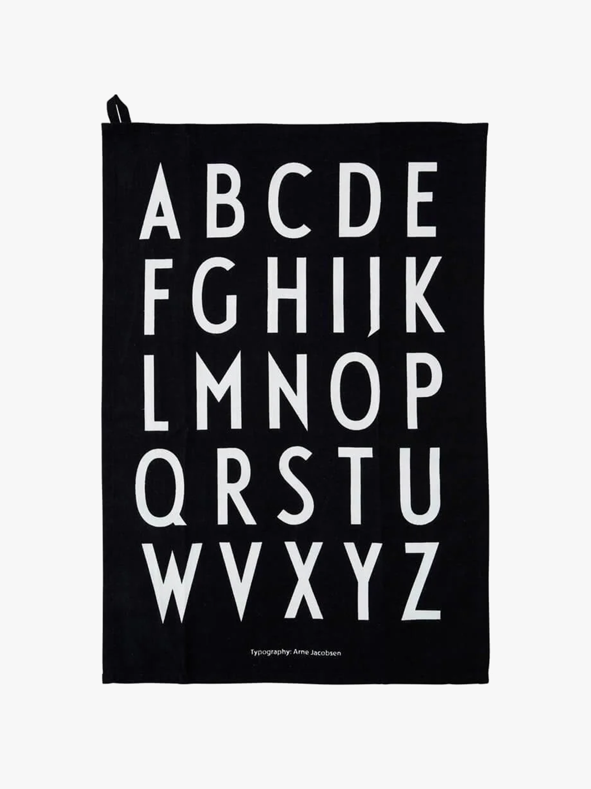 Design Letters Classic Tea Towel Black