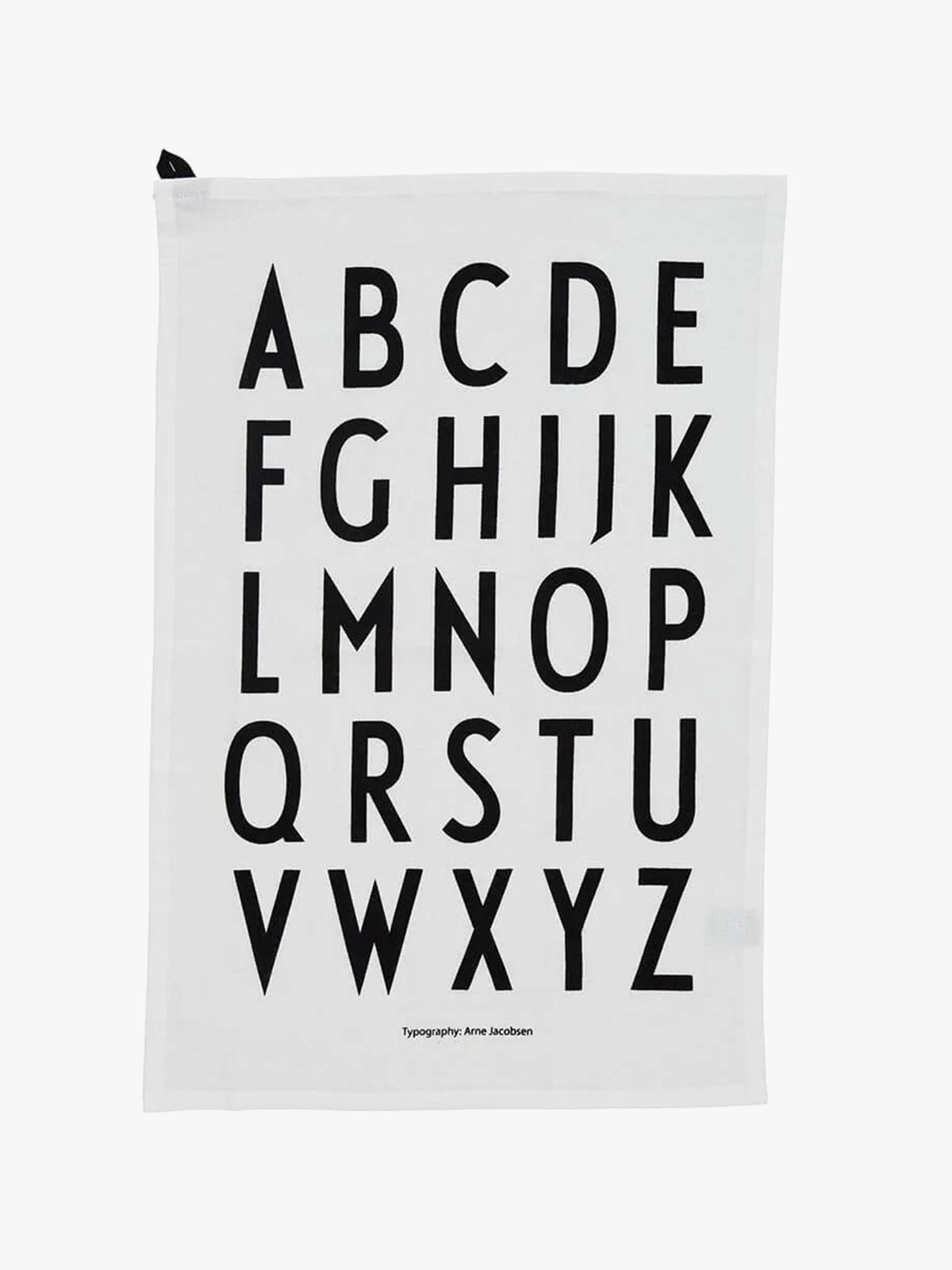 Design Letters Classic Tea Towel White