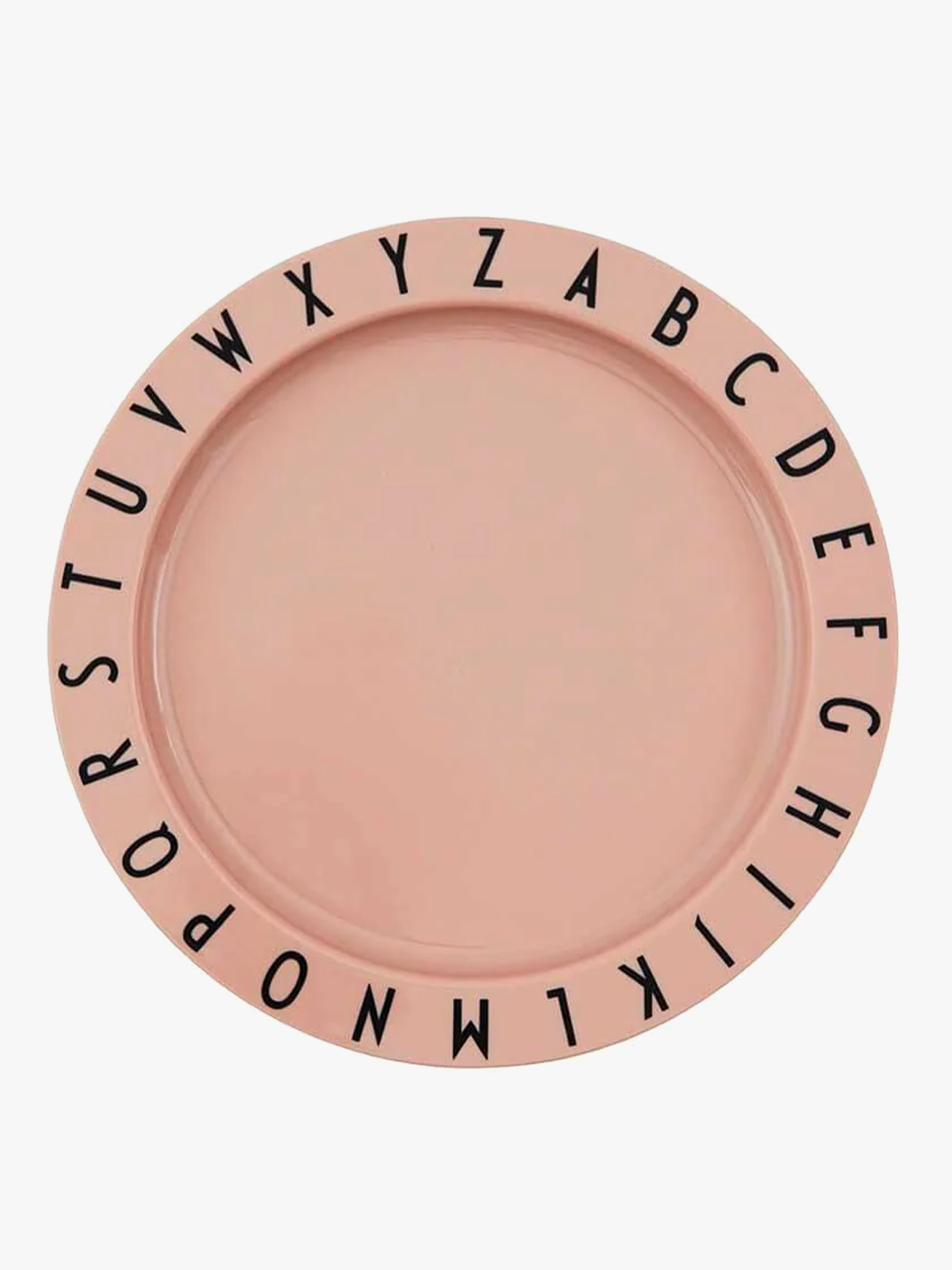 Design Letters Eat & Learn plate tritan Nude