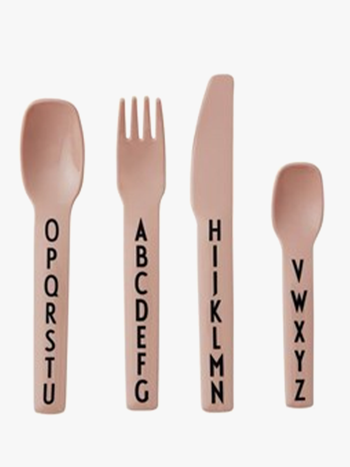 Design Letters Kids Cutlery Nude