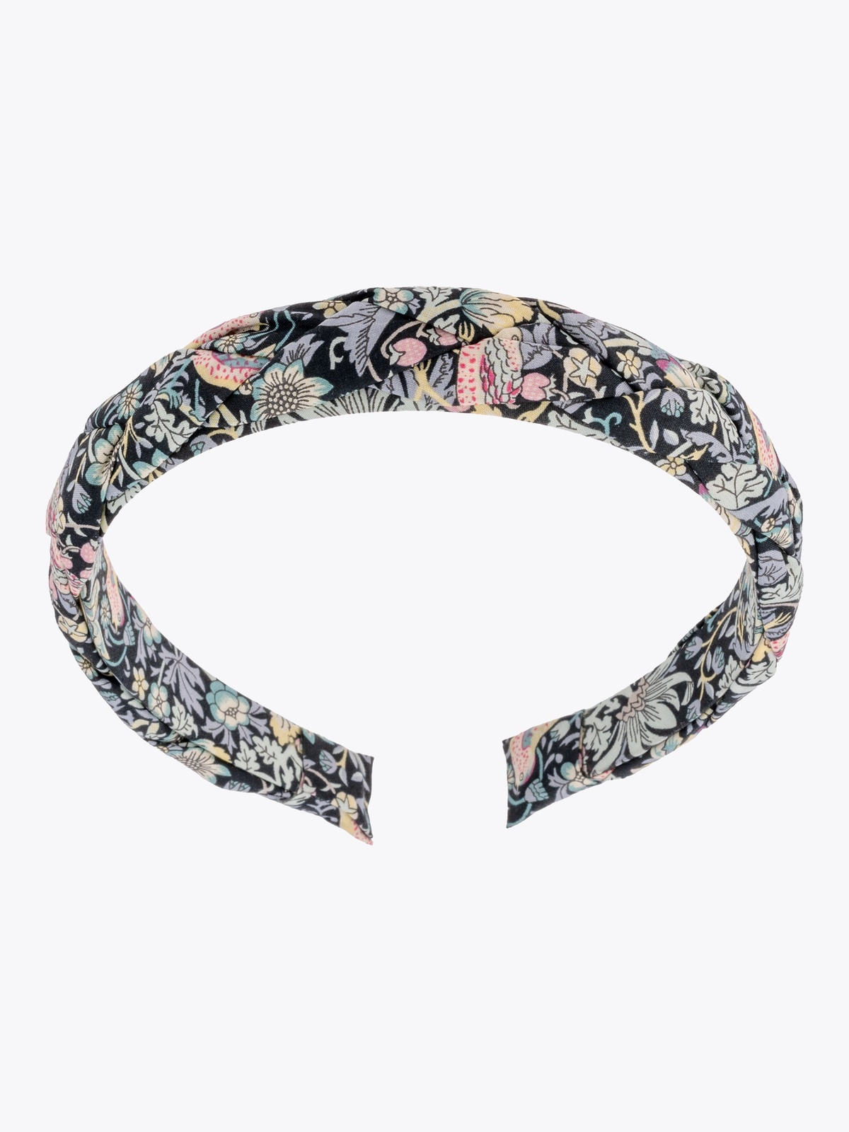 Bon Dep Hairband Braided Liberty Strawberry Thief Black