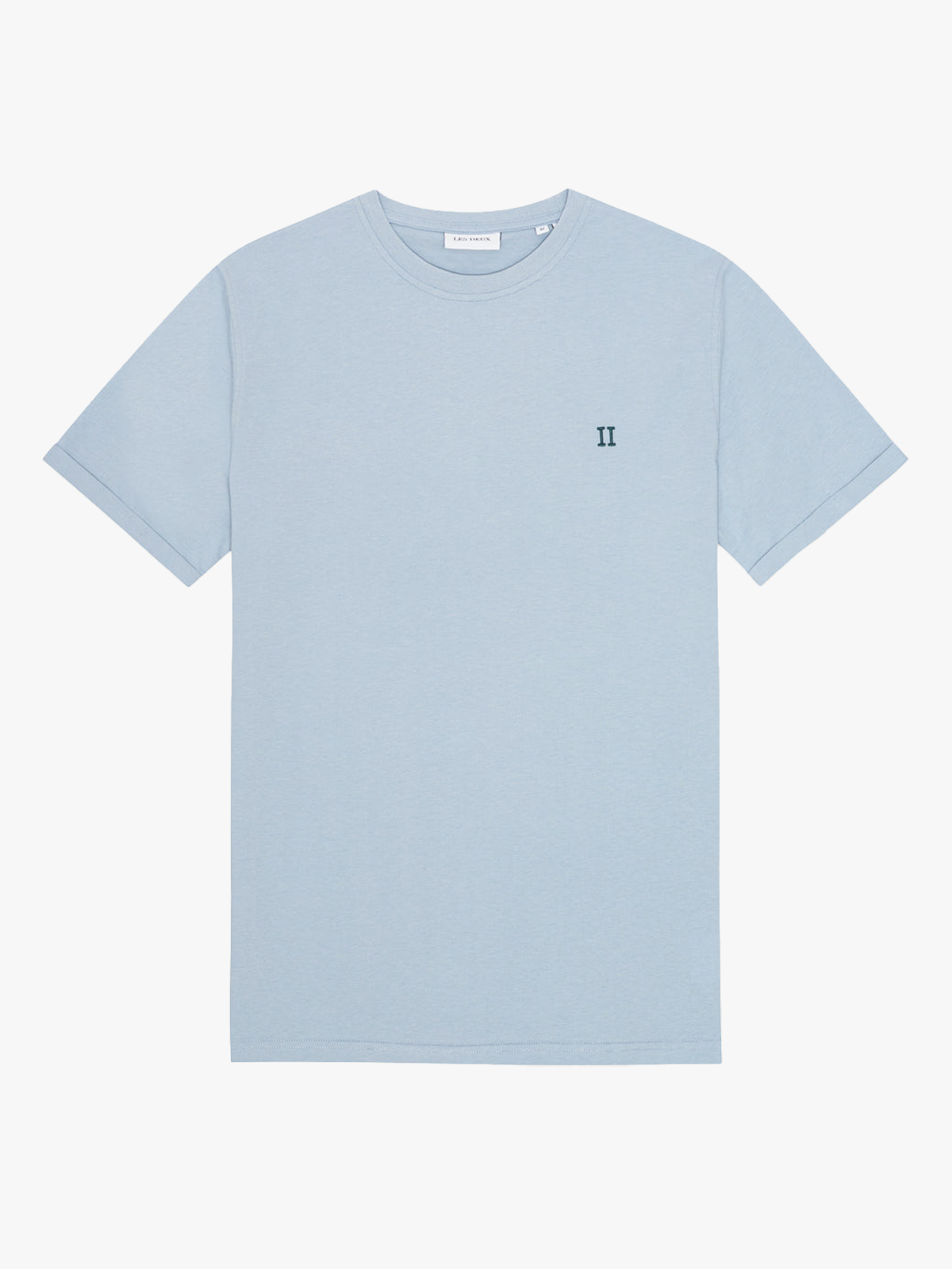 Les Deux Norregaard Contrast T-Shirt Blue Fog