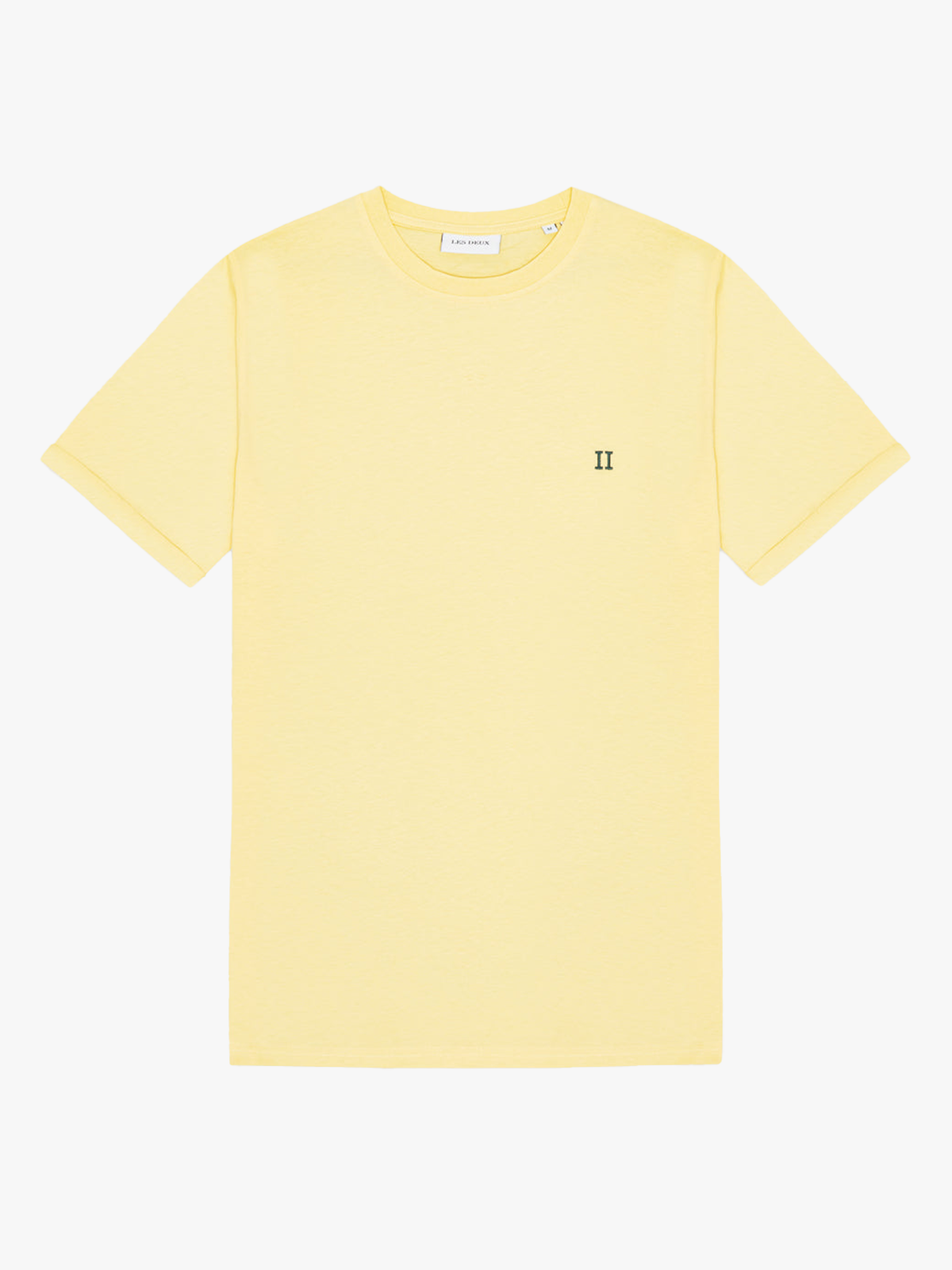 Les Deux Norregaard Contrast T-Shirt Pale Banana Yellow