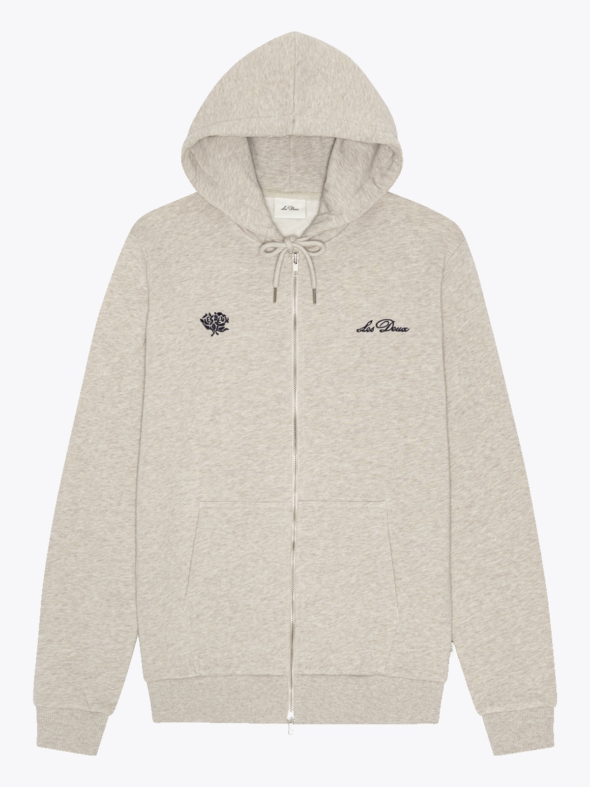 Les Deux Deux Zipper Hoodie Beige