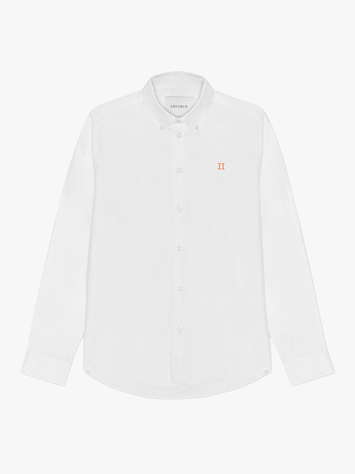 Les Deux Konrad Contrast Oxford Shirt White / White