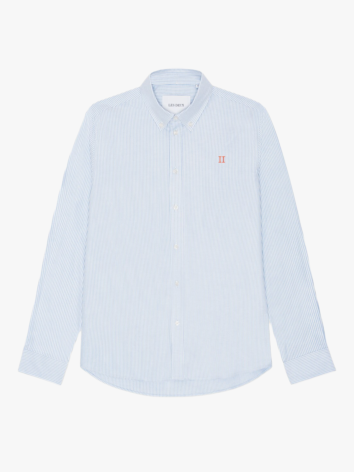 Les Deux Konrad Contrast Oxford Shirt Light Blue / White