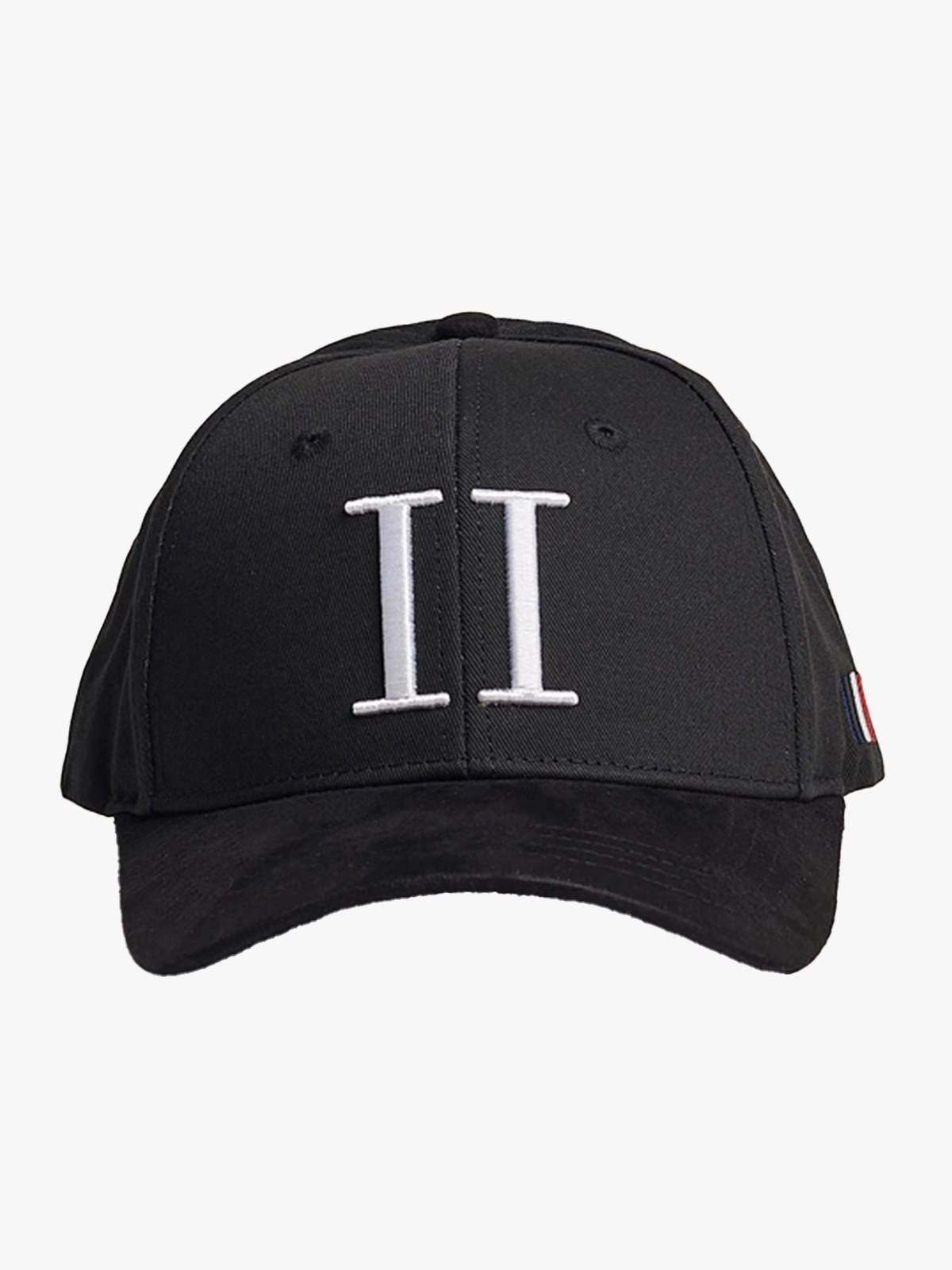 Les Deux Baseball Cap Suede II Black / White