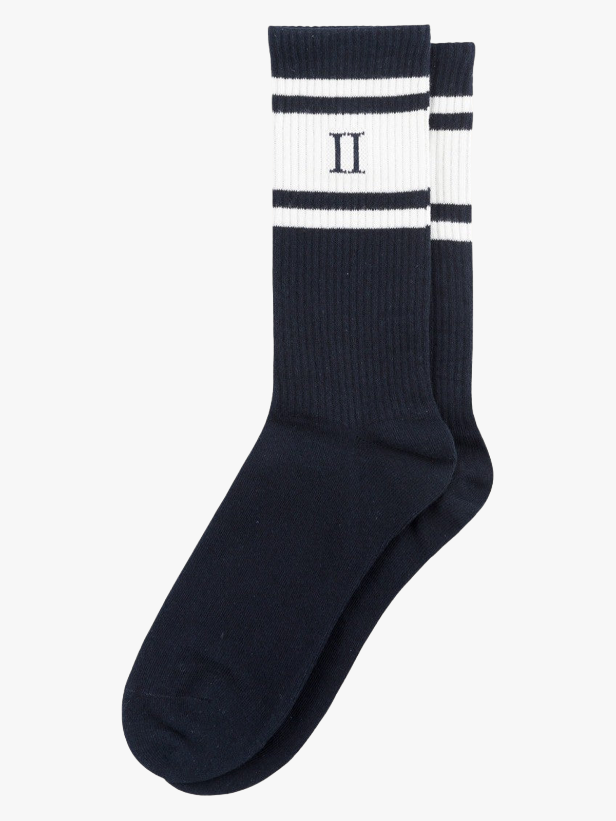 Les Deux William Stripe 2-Pack Socks Dark Navy / Off White