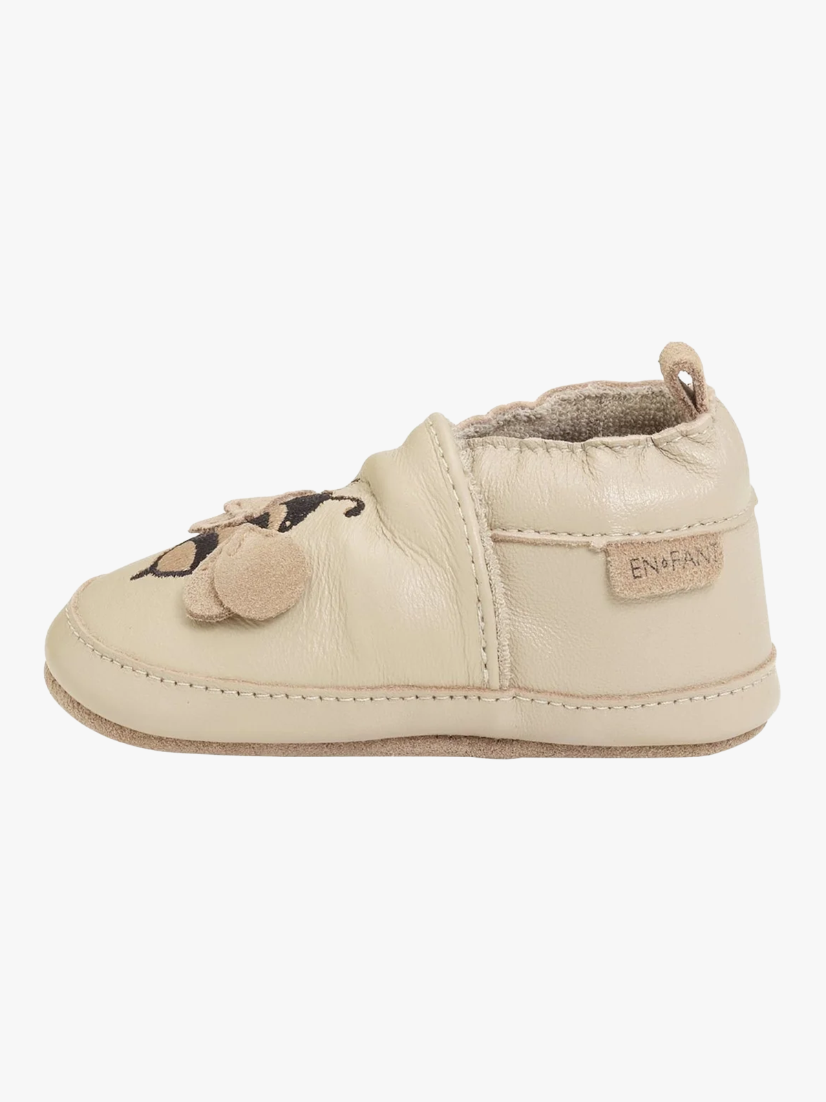 En Fant Leather shoe Applique White Pepper