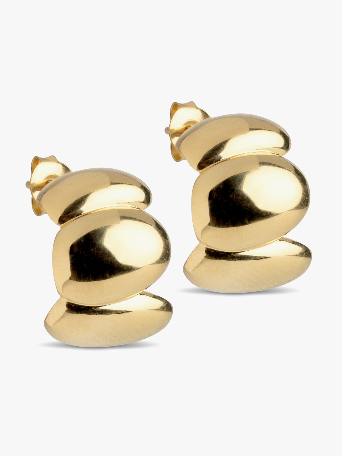 ENAMEL Copenhagen Melia Chunky Hoops Gullbelagt