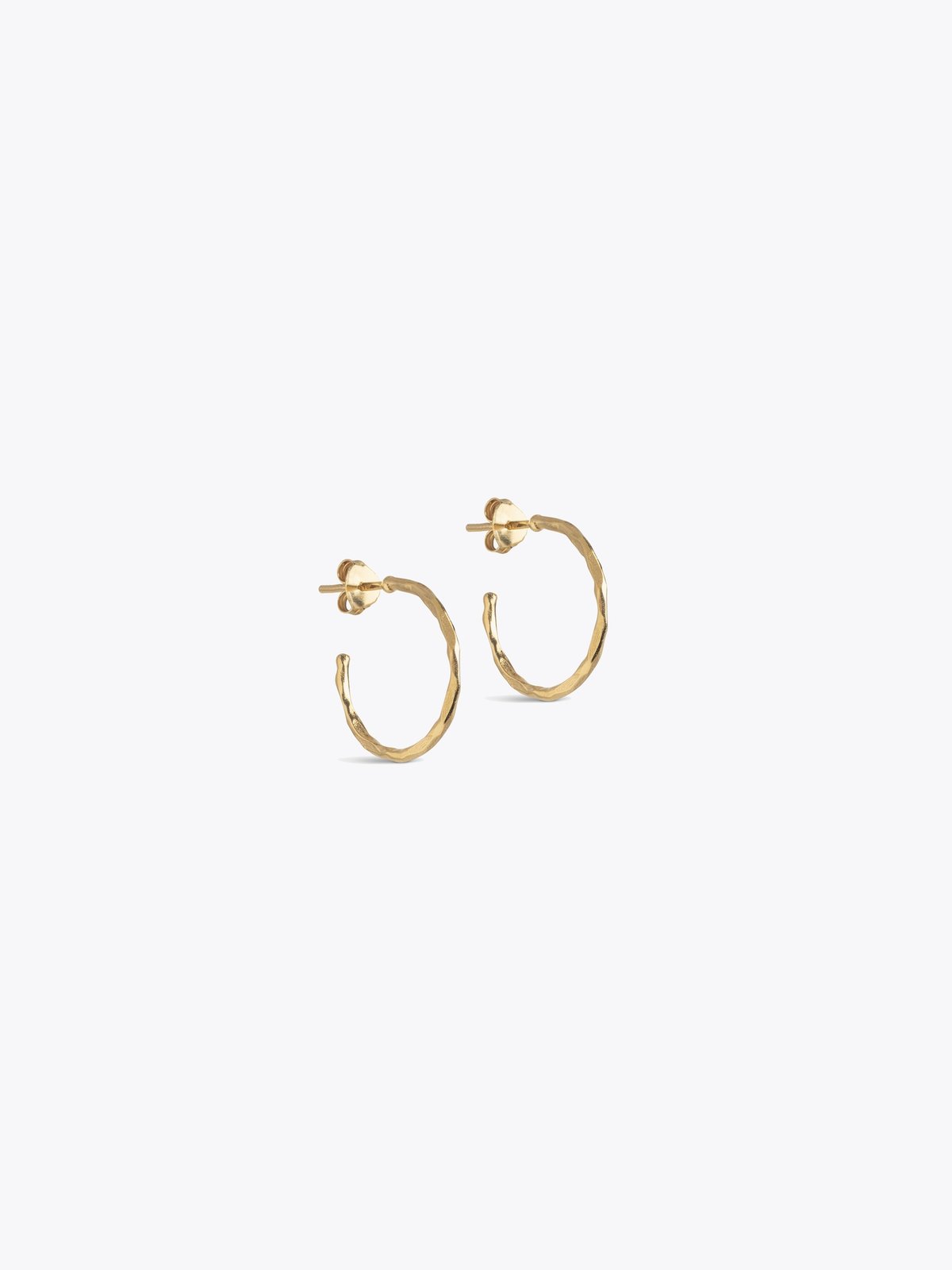 ENAMEL Copenhagen Organic Arena Small Hoops Gullbelagt