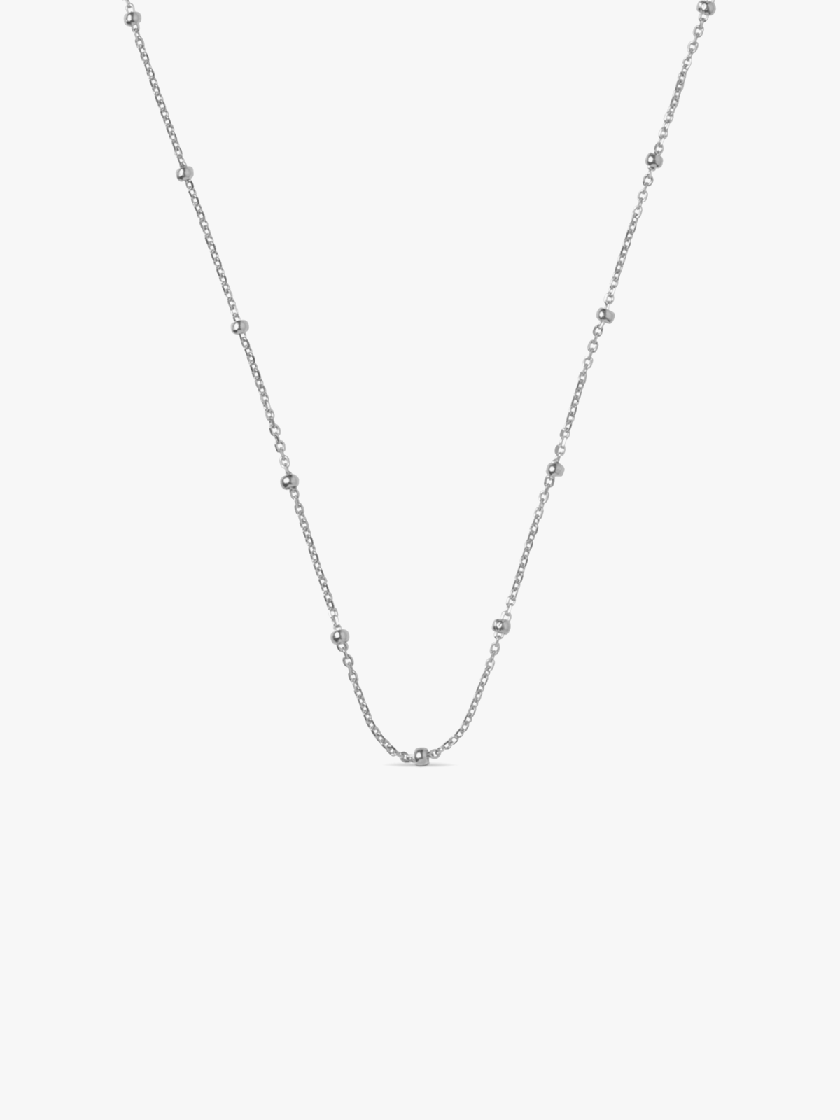 ENAMEL Copenhagen Beaded Chain Necklace Sølv