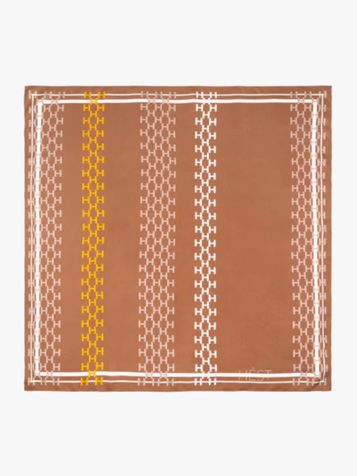 Hést Isadora Silk Scarf Small Mocha Mousse