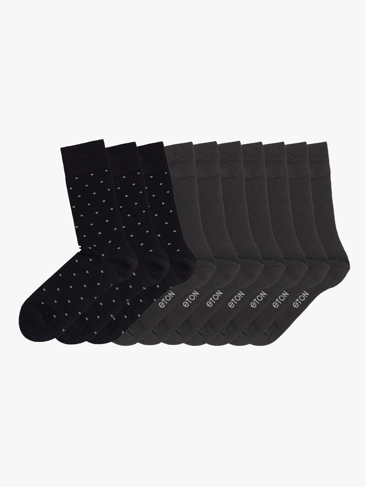 Eton 10pk Bambus Dots Mix Black