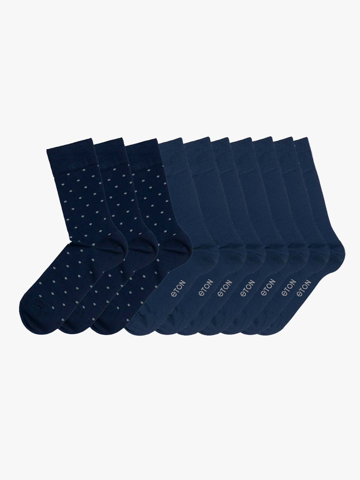 Eton 10pk Bambus Dots Mix Navy