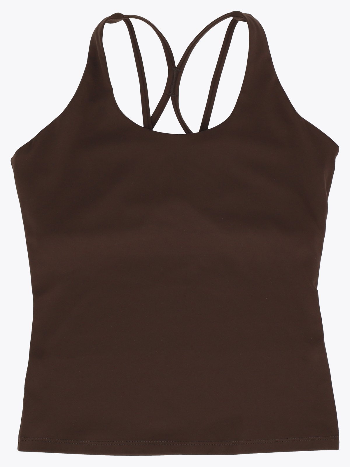 Exilli Luna Cross Back Top Coffee
