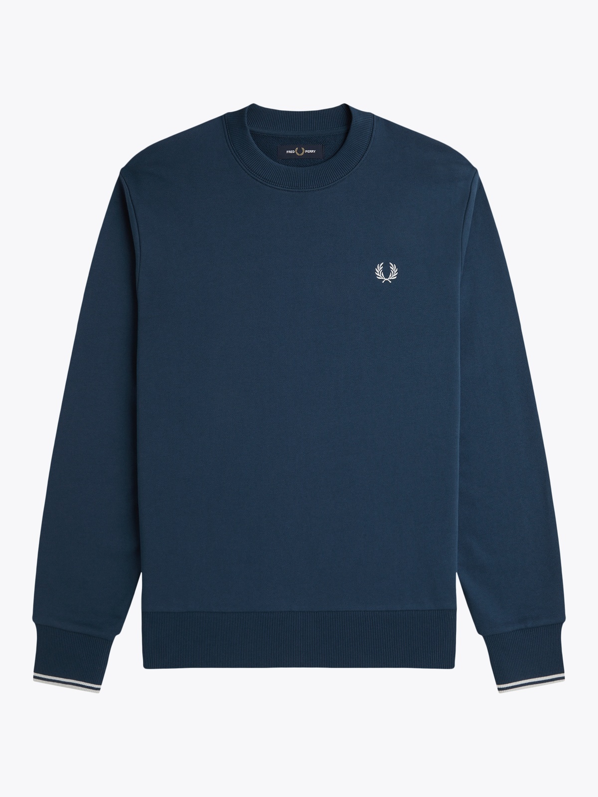 Fred Perry Classic Crew Neck Blå