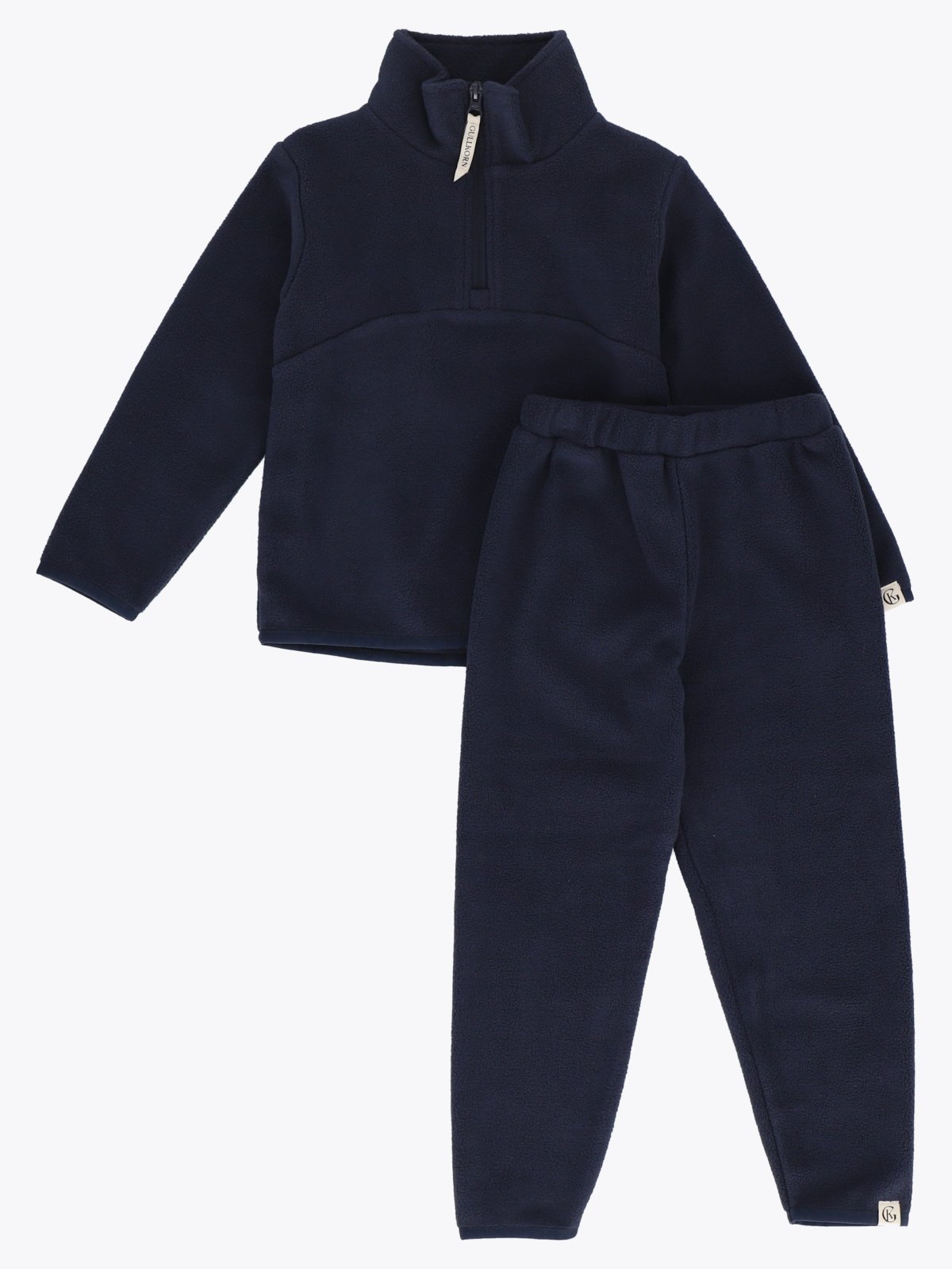 Gullkorn Berg Fleece Sett Mørk Blå