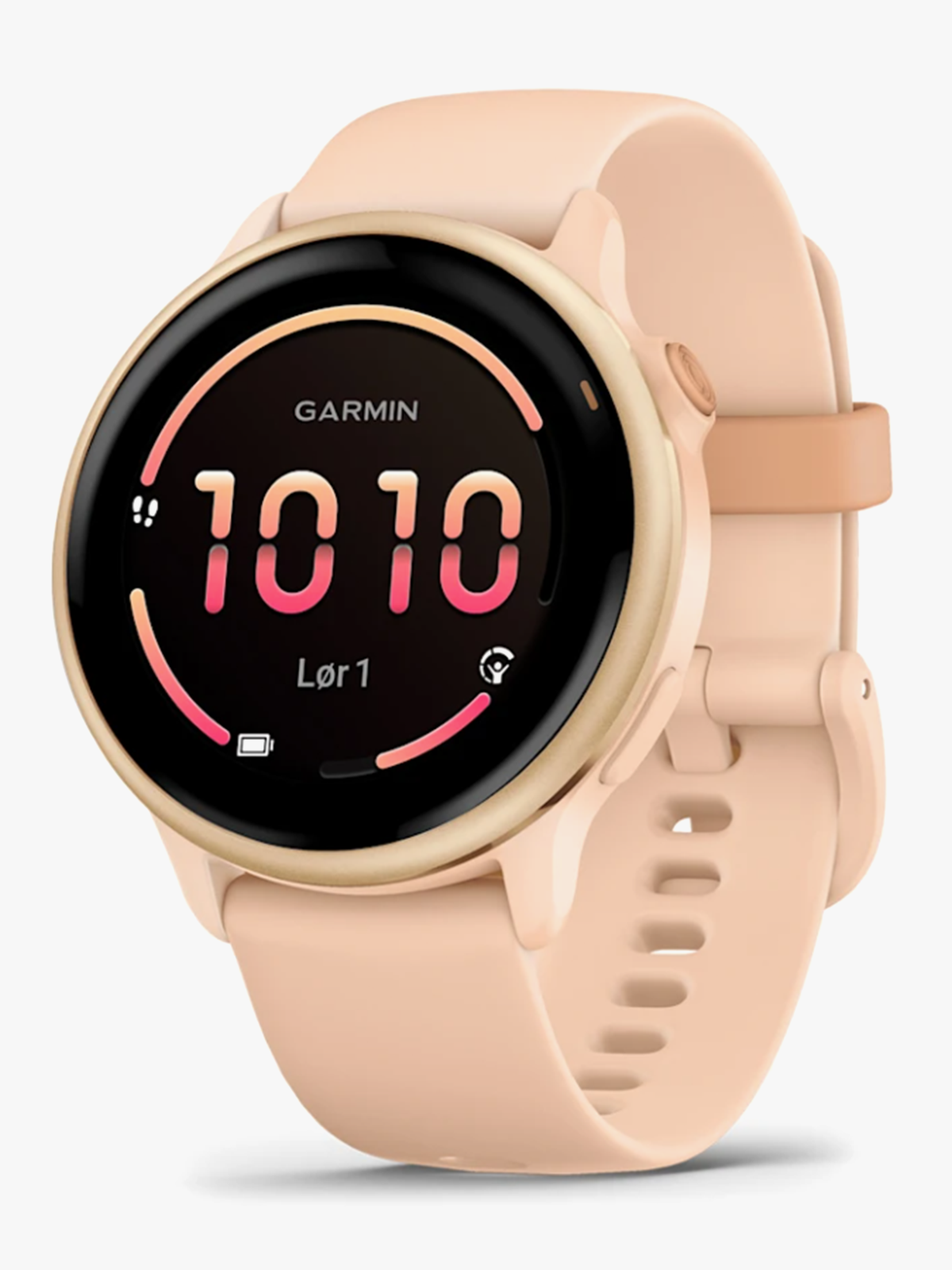 Garmin Vivoactive 6 Metallisk rosa daggry-farget med rosa daggry-farget rem