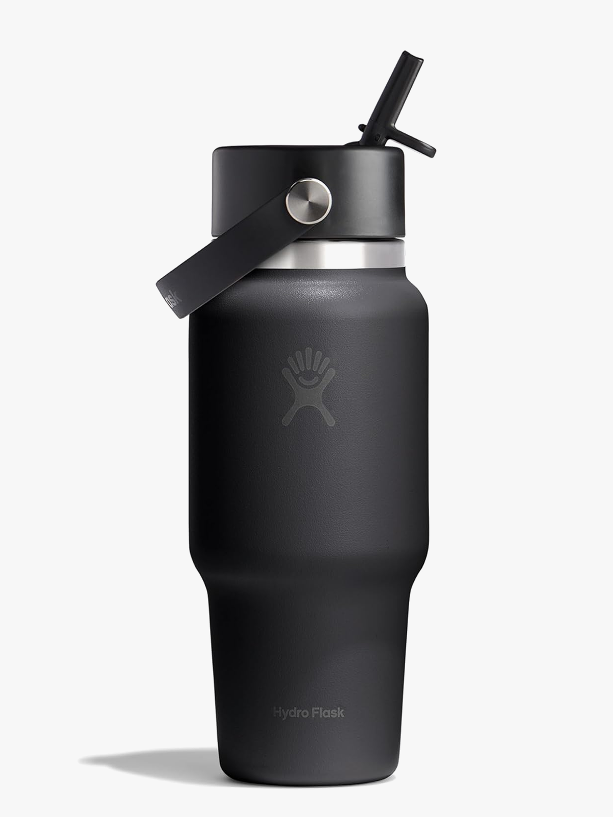 Hydro Flask Wide Flex Straw Travel Bottle 24oz Tonal Black