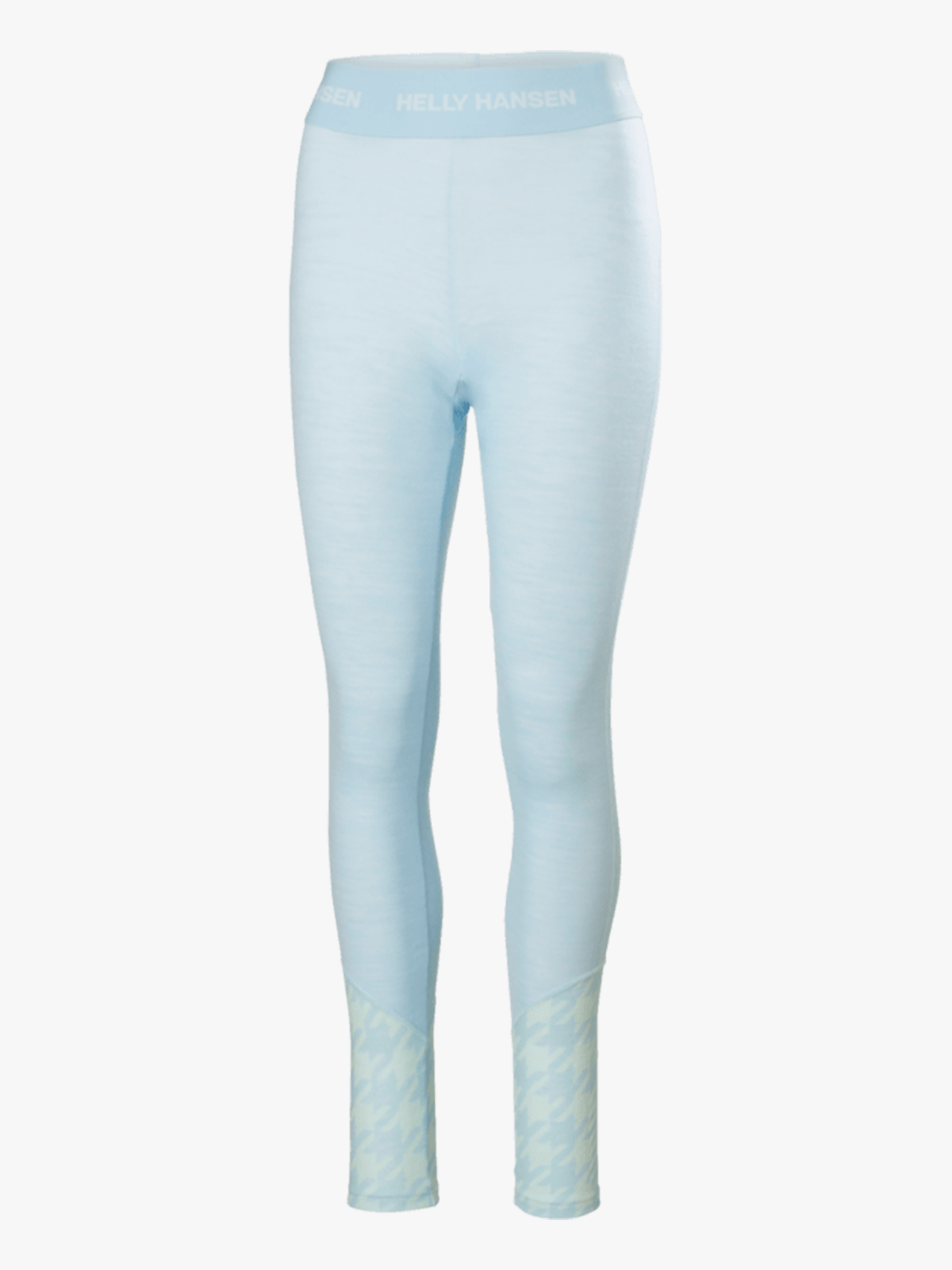 Helly Hansen Lifa Merino Midweight Graphic Pant Barely Blue Houndstooth