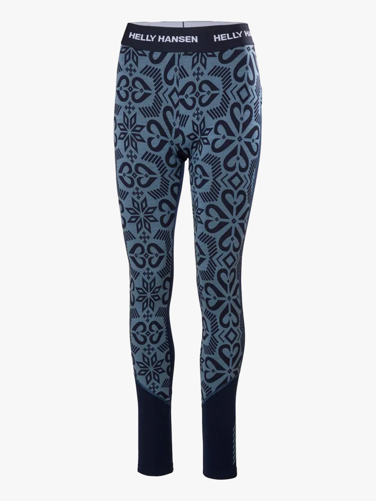 Helly Hansen Lifa Merino Midweight Graphic Pant Navy Nordic Rose AOP