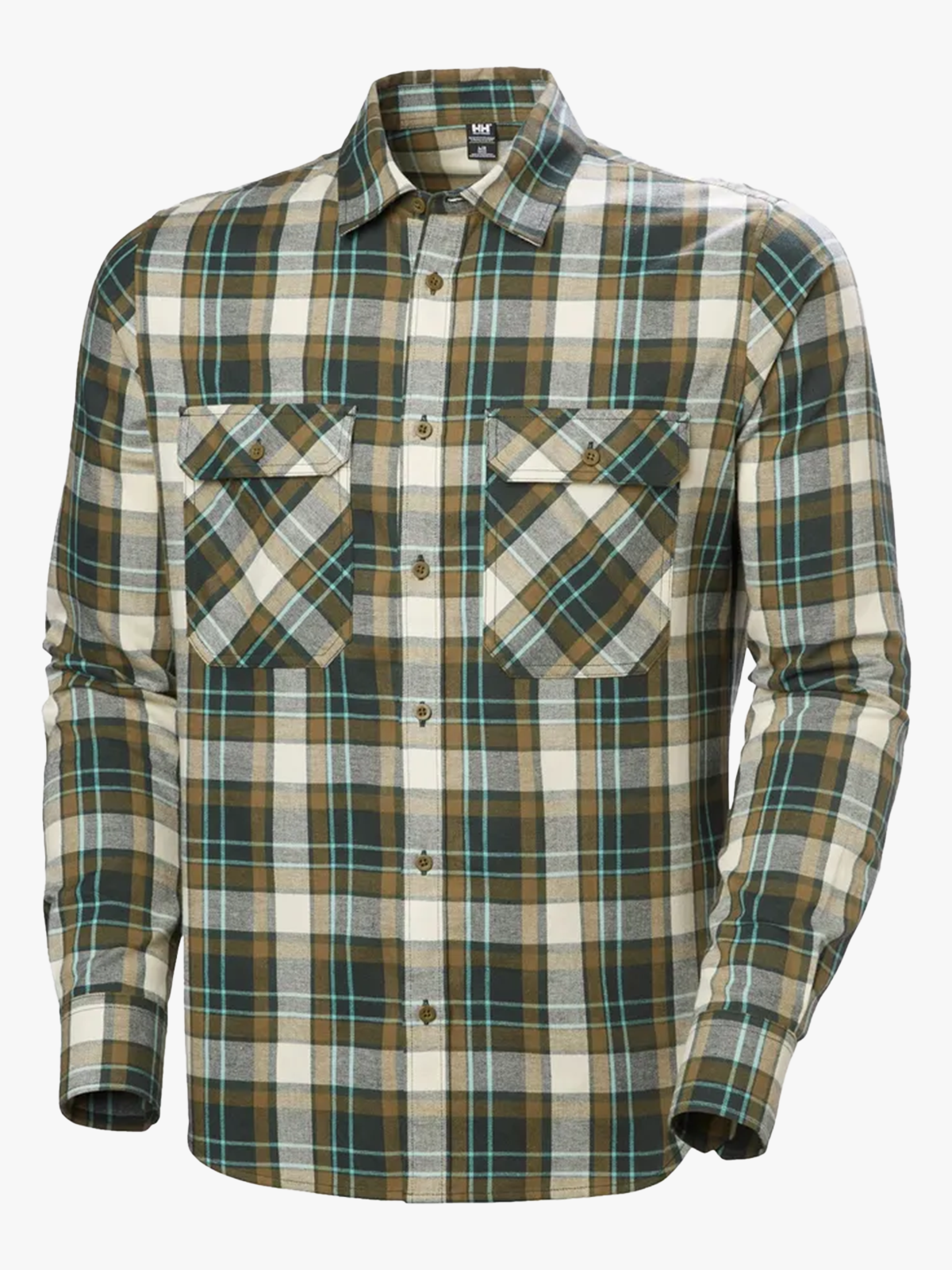 Helly Hansen Lokka Organic Flannel Long Sleeve Shirt Dark Jungle
