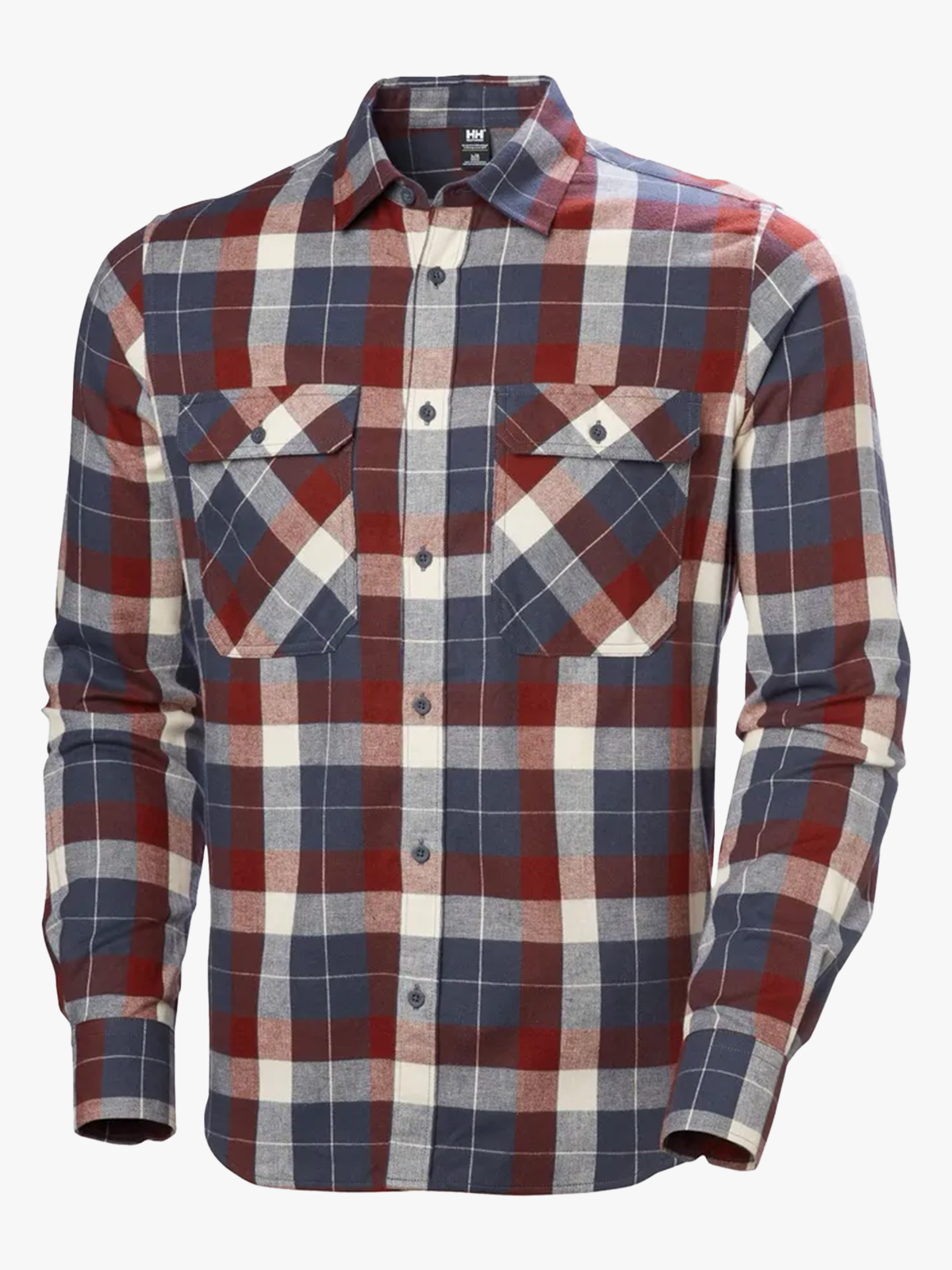 Helly Hansen Lokka Organic Flannel Long Sleeve Shirt Alpine Frost
