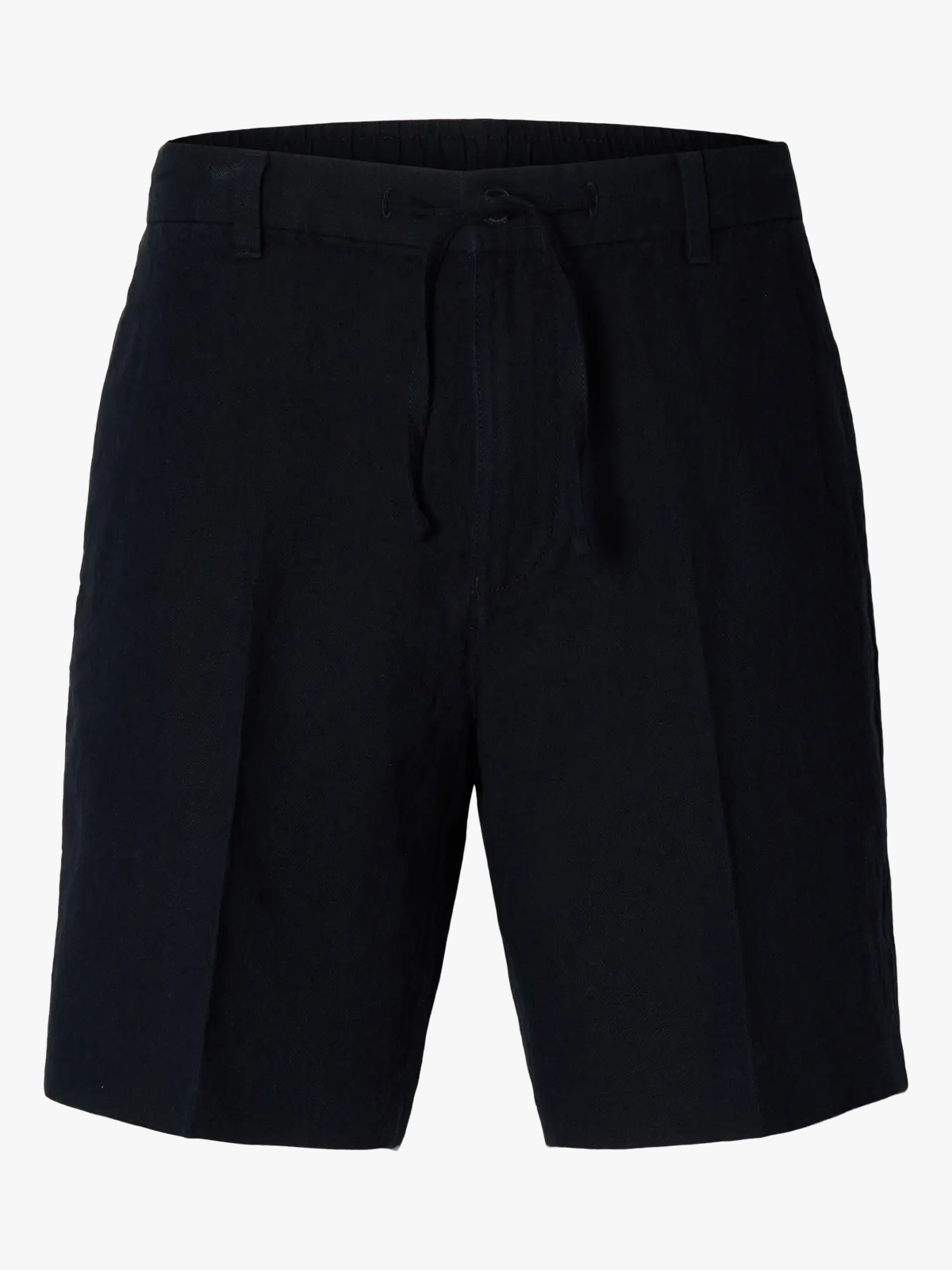 Selected Homme Regular Leroy Linen Blend Shorts Black