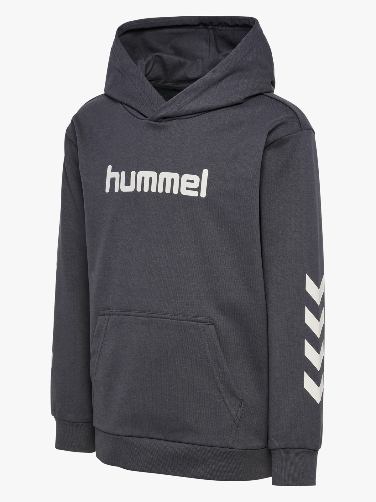 Hummel Junior Logo Hoodie Ebony