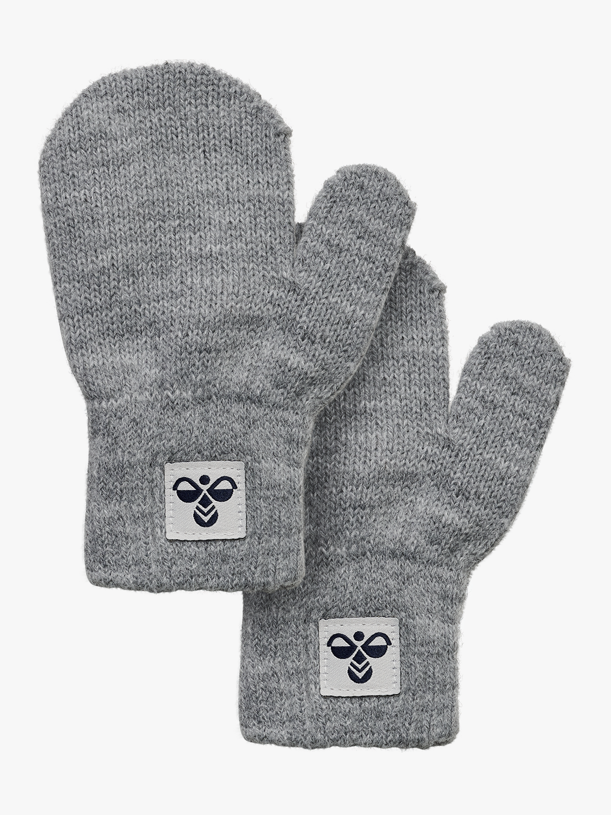 Hummel Mini Knit Mittens 2-Pack Grey Melange