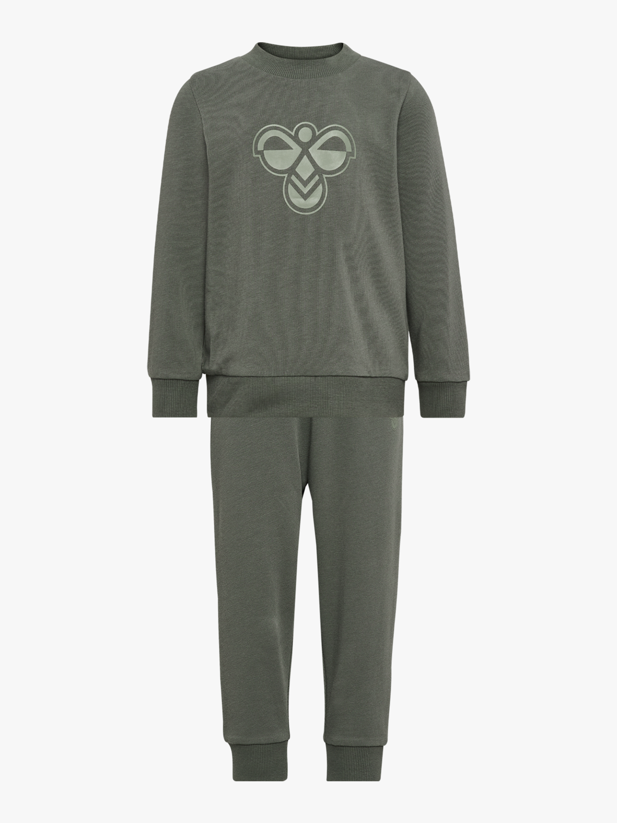 Hummel Mini Jersey Crewsuit Bee Castor Gray