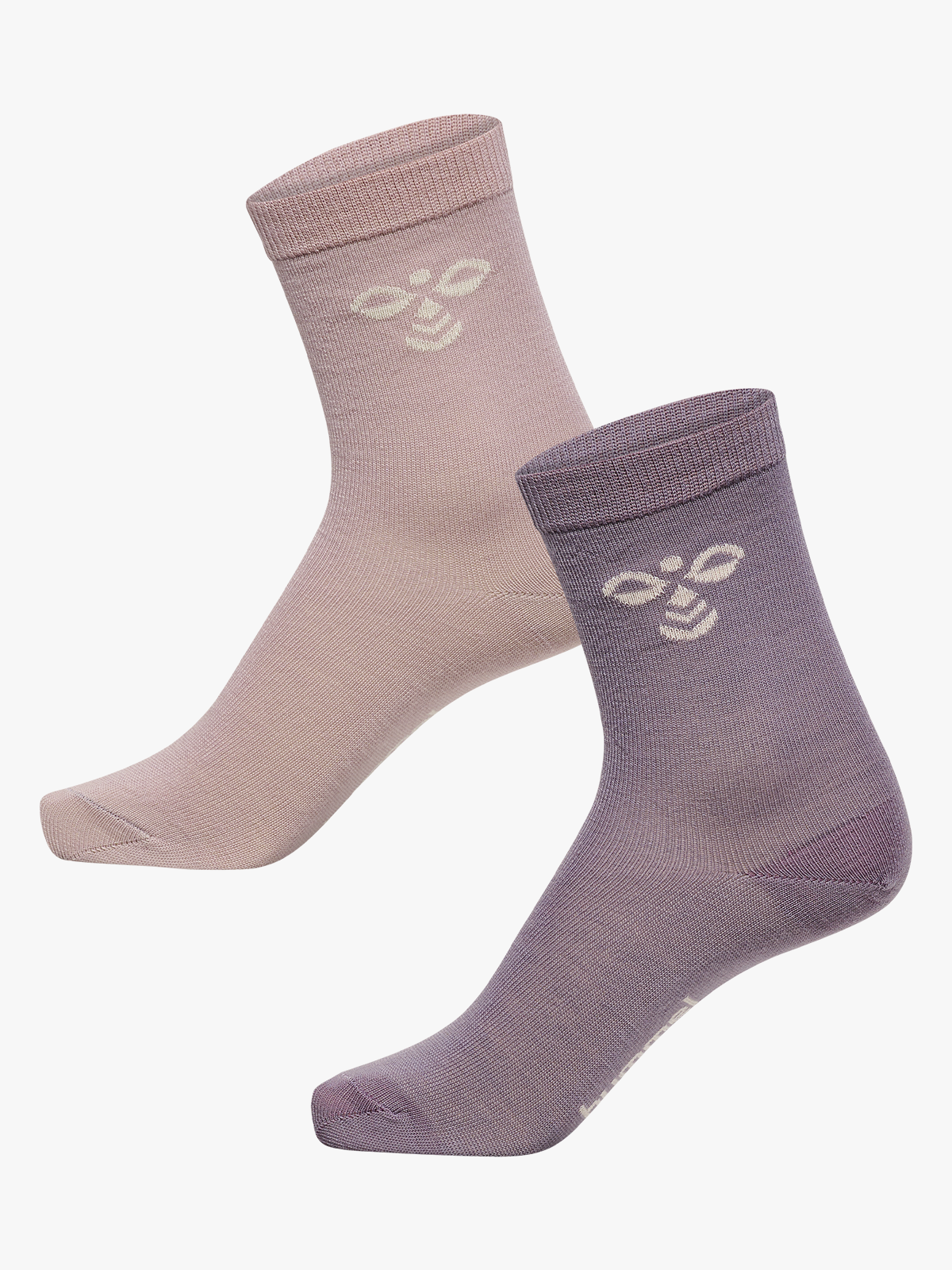 Hummel Jr Wool 2-Pack Socks Gray Ridge / Cloud Gray