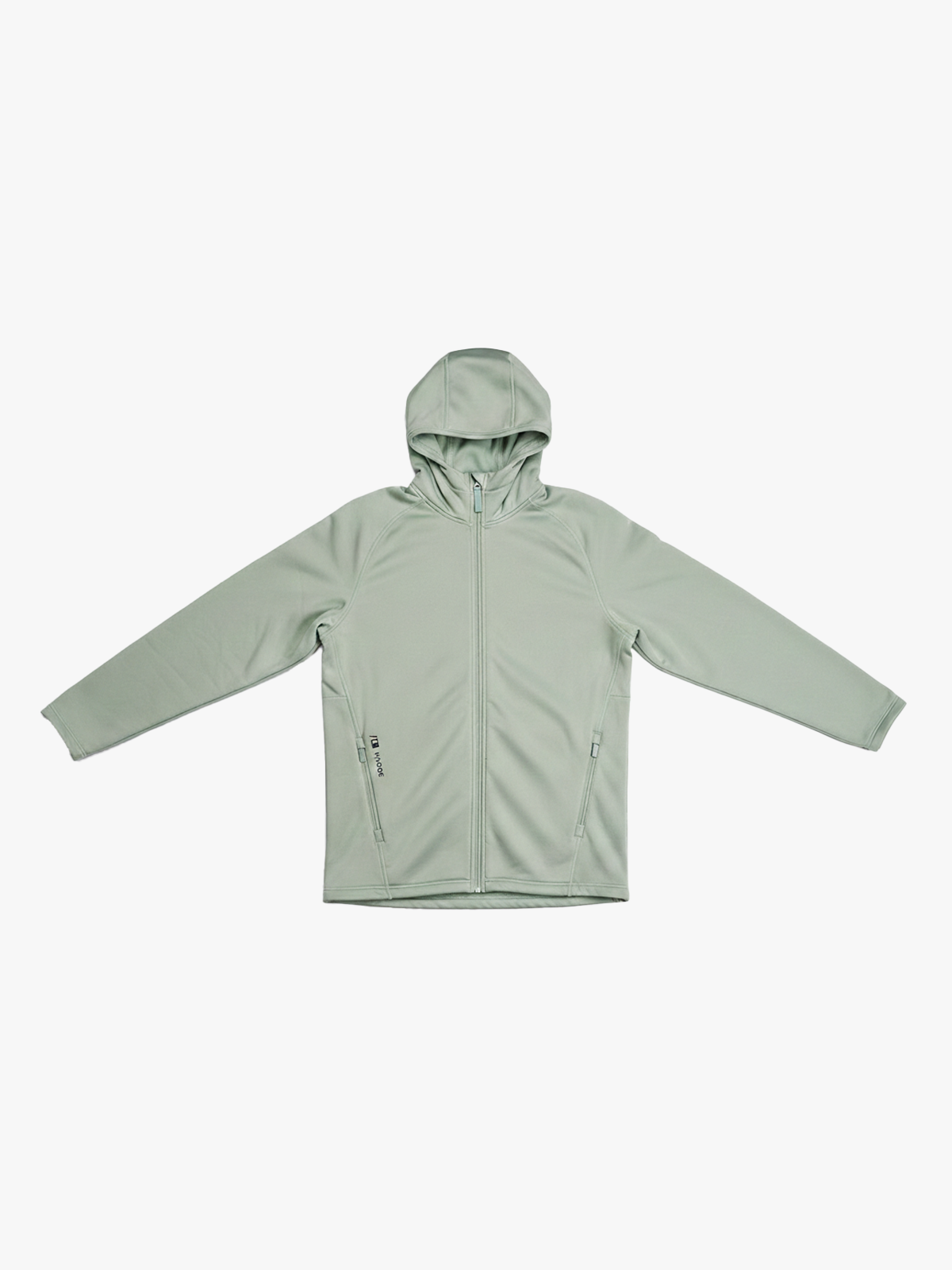 Hygge Men's Pow Zip Hoodie Light Green