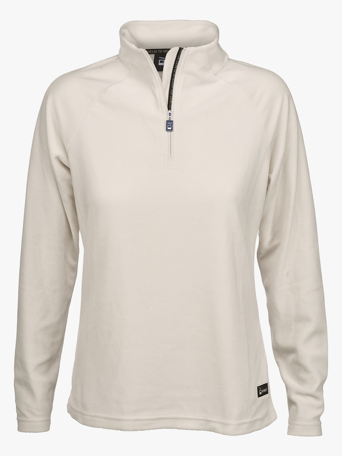 Hygge Women's Cloud Fleece Zip Neck Hvit
