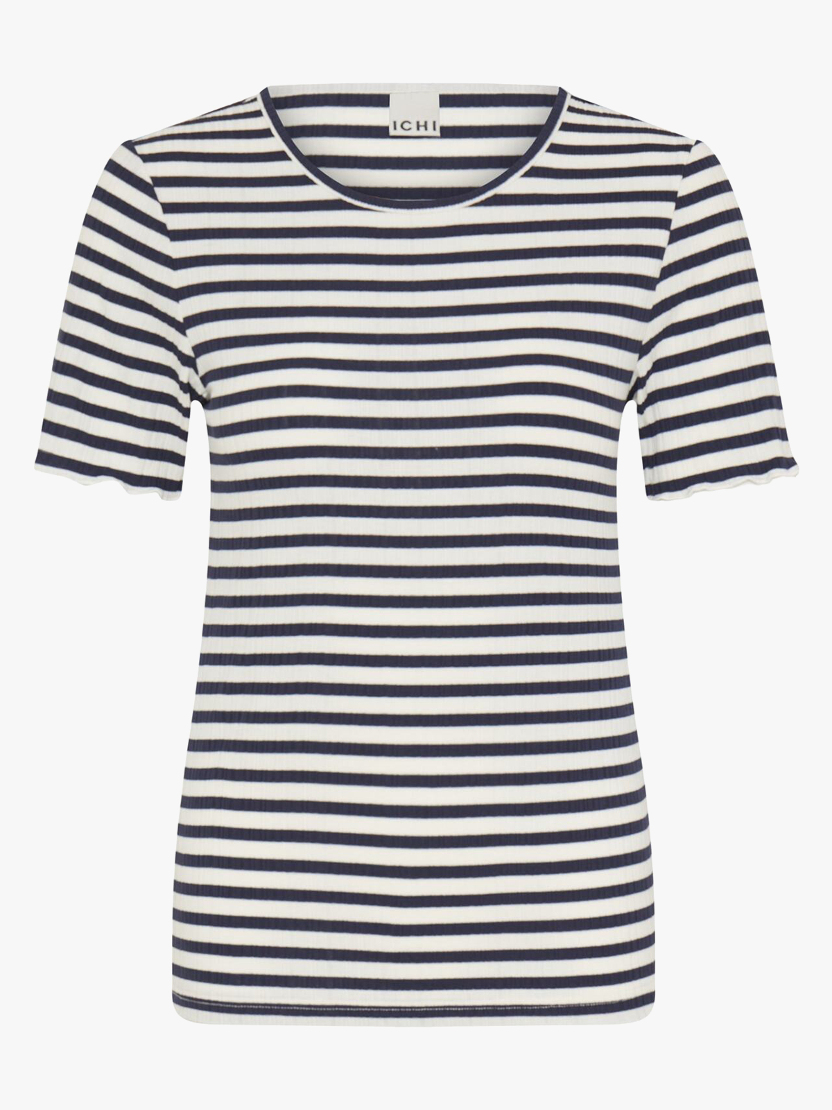 Ichi Cella Short Sleeve Total Eclipse Stripe